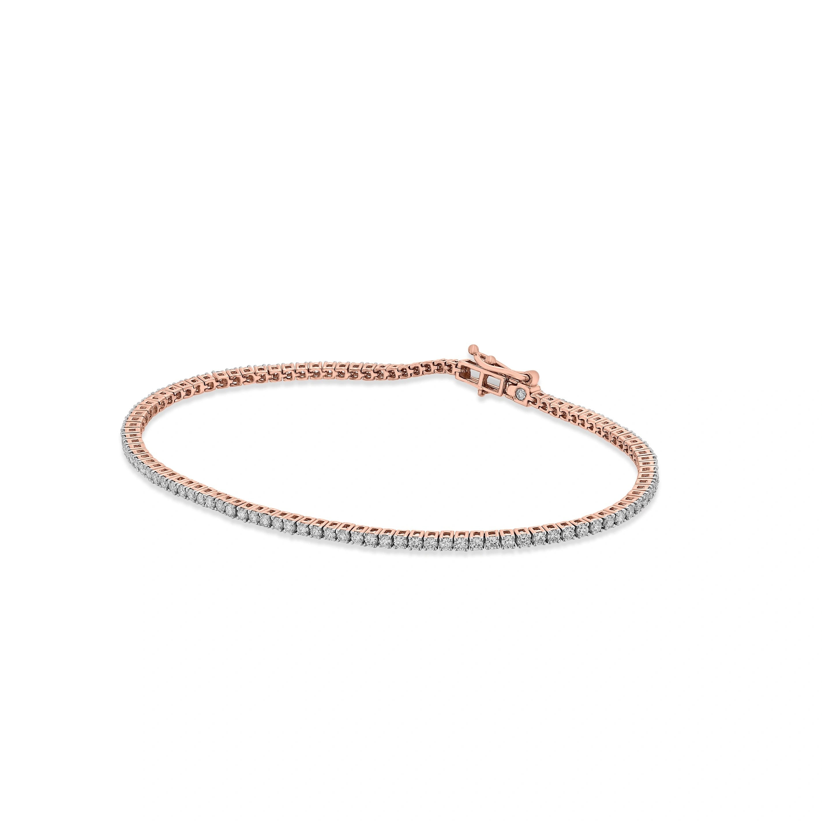 Solitaire Midnight Spark Tennis Bracelet - Zen Diamond India