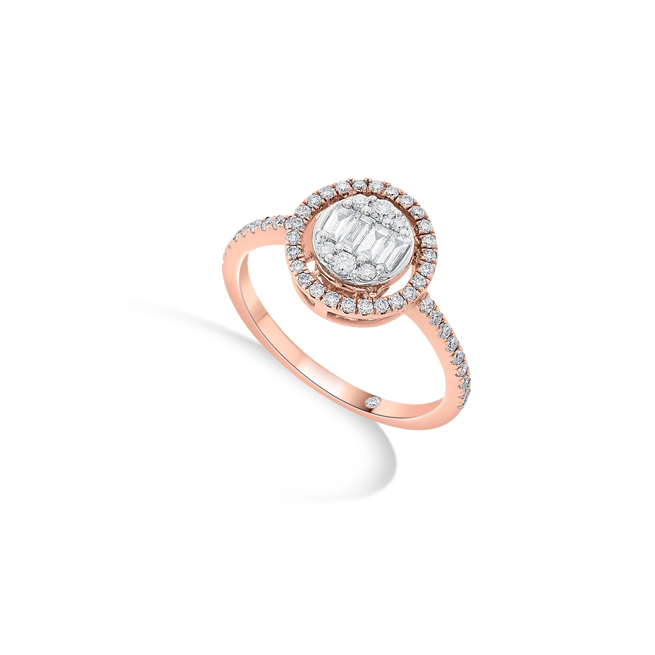 Signature Medium Round Pave Solitaire Ring