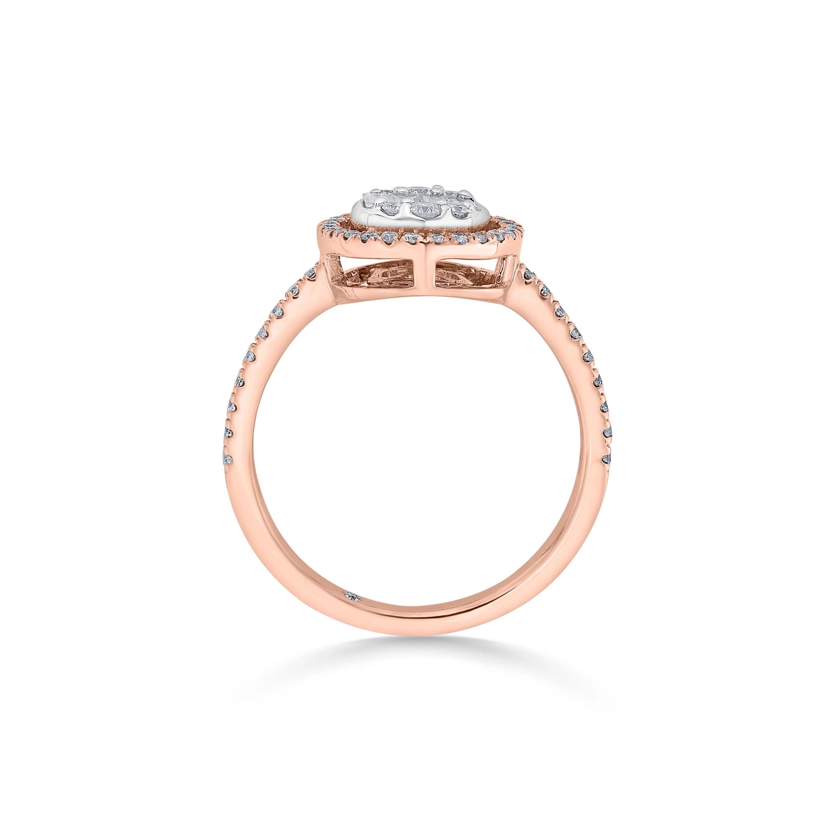 Signature Medium Round Pave Solitaire Ring