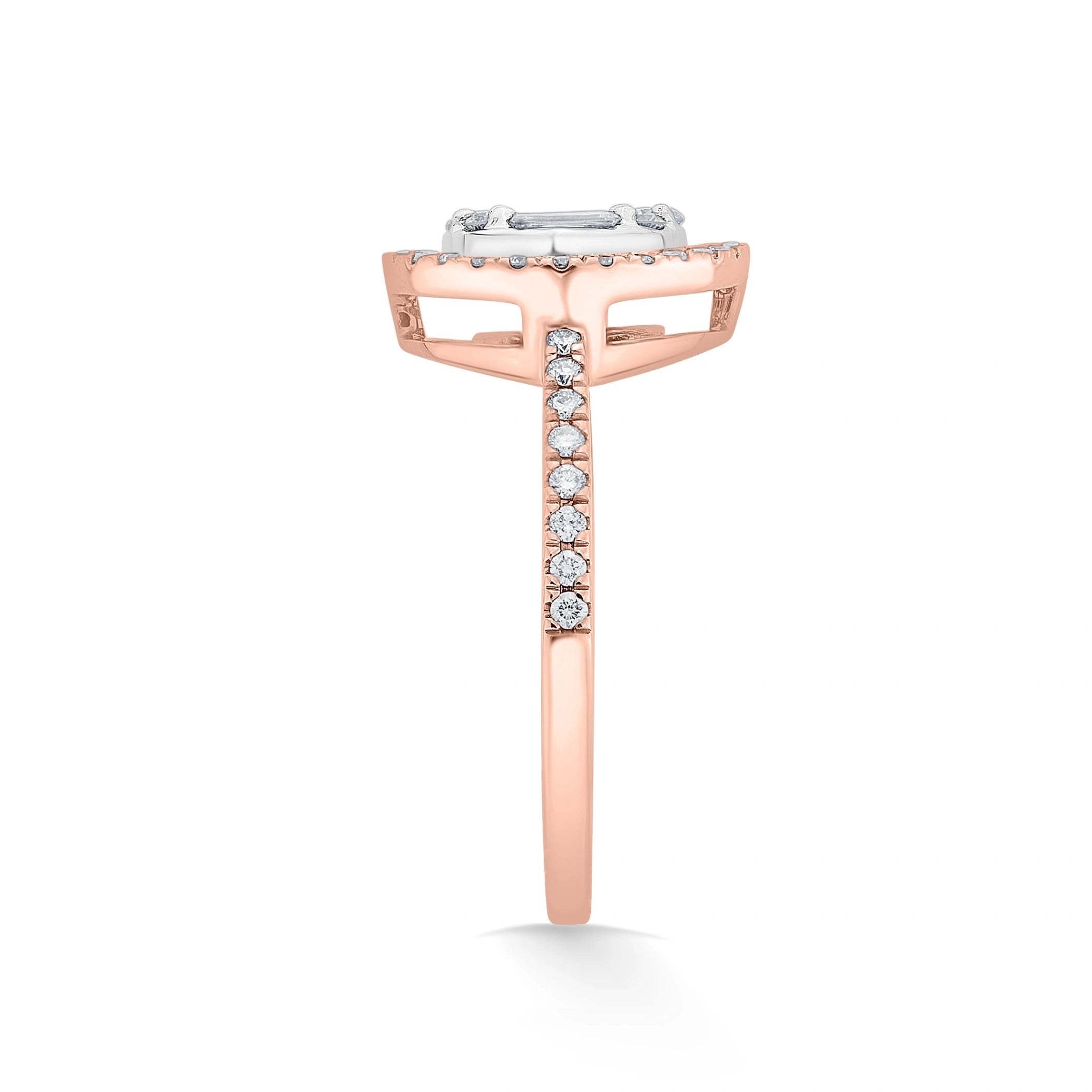 Signature Large Round Pave Solitaire Ring