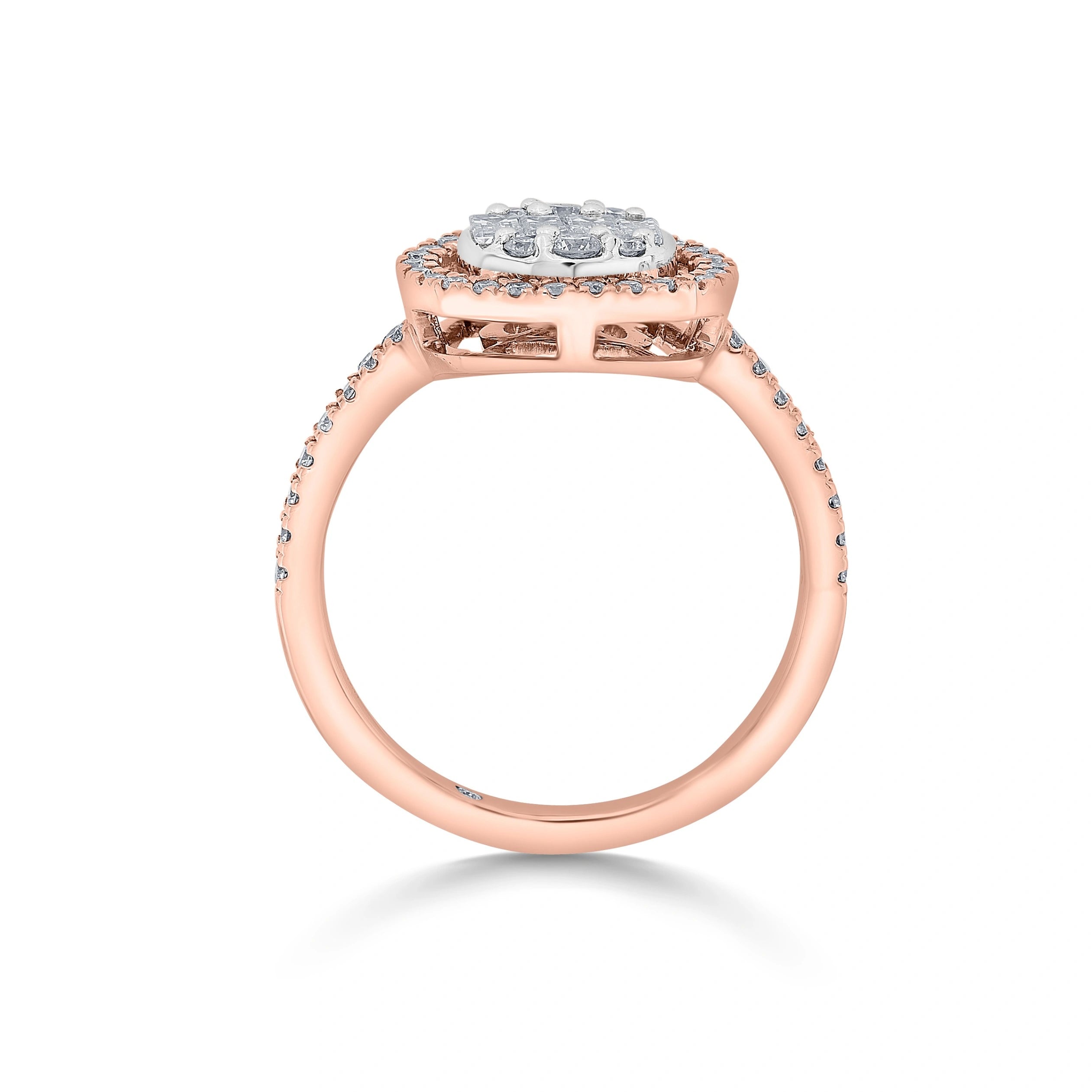 Signature Large Round Pave Solitaire Ring