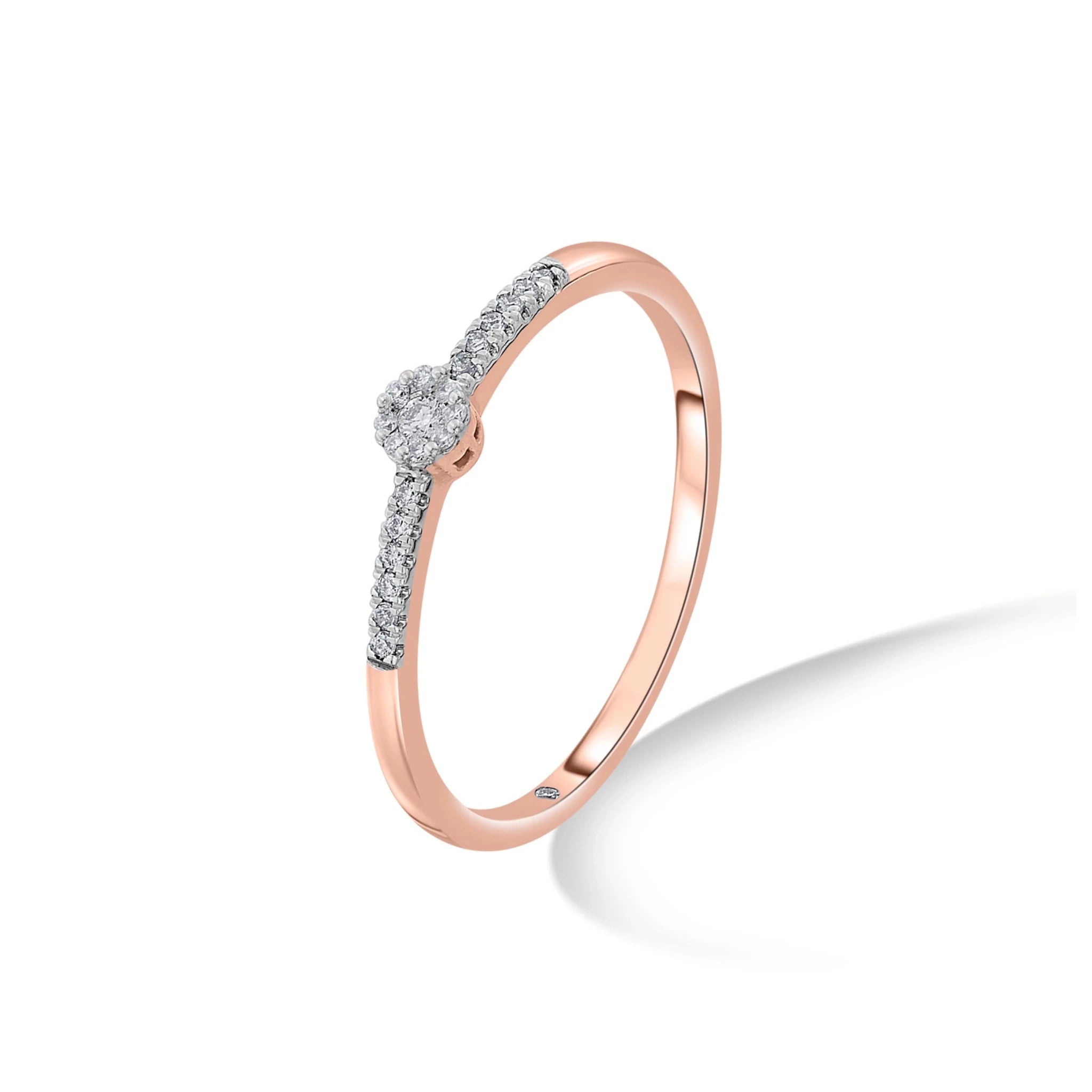 Deck Up Extra Small Round Cluster Ring - Zen Diamond India