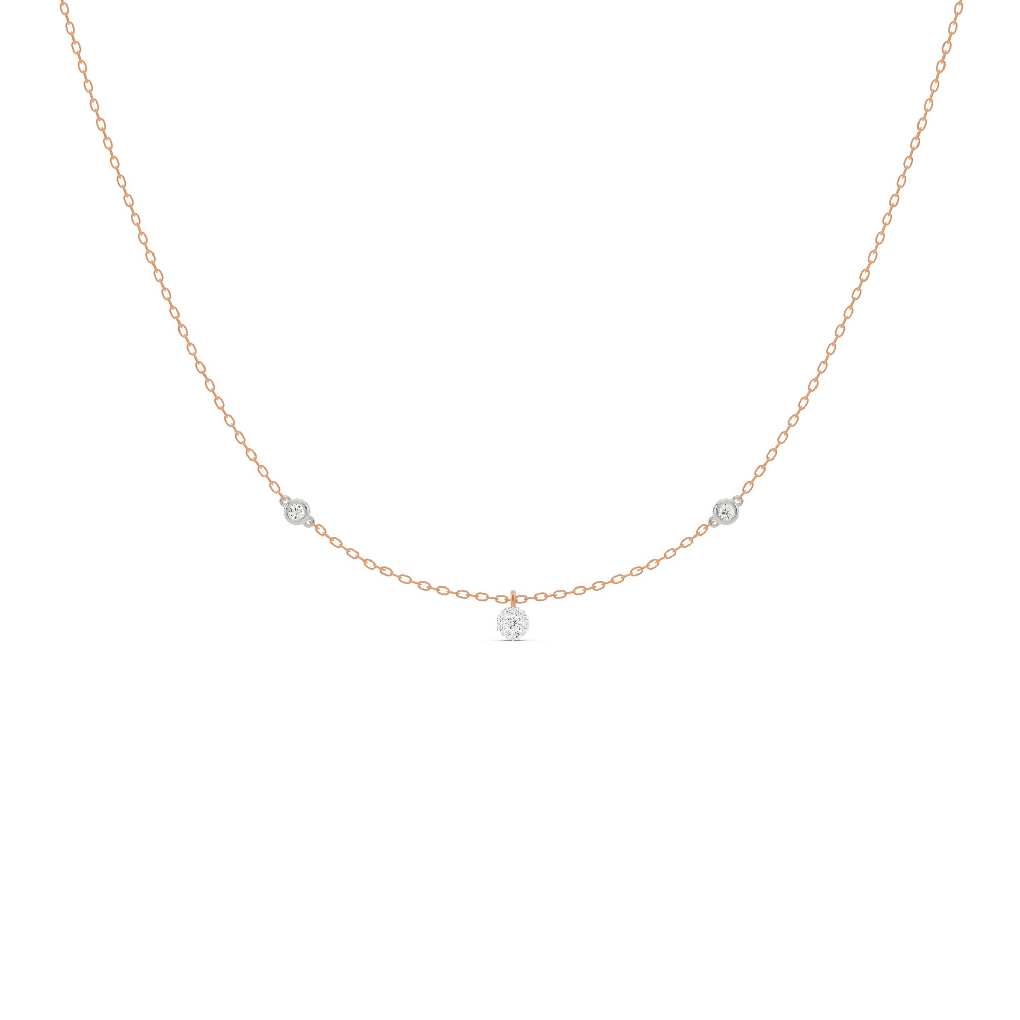 Deck Up Extra Small Round Cluster Pendant - Zen Diamond India