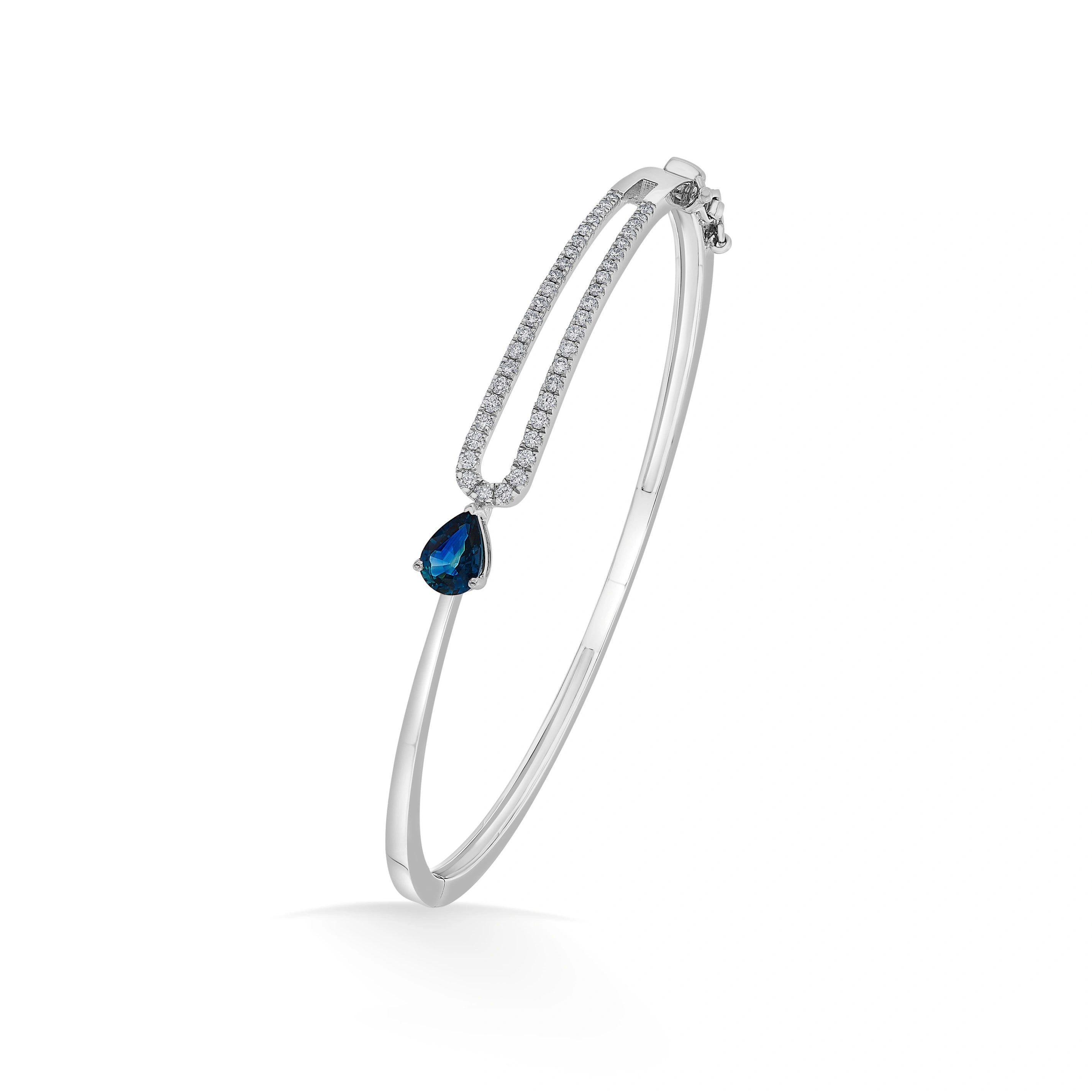 Toren Tear Drop Sapphire Stream Bracelet