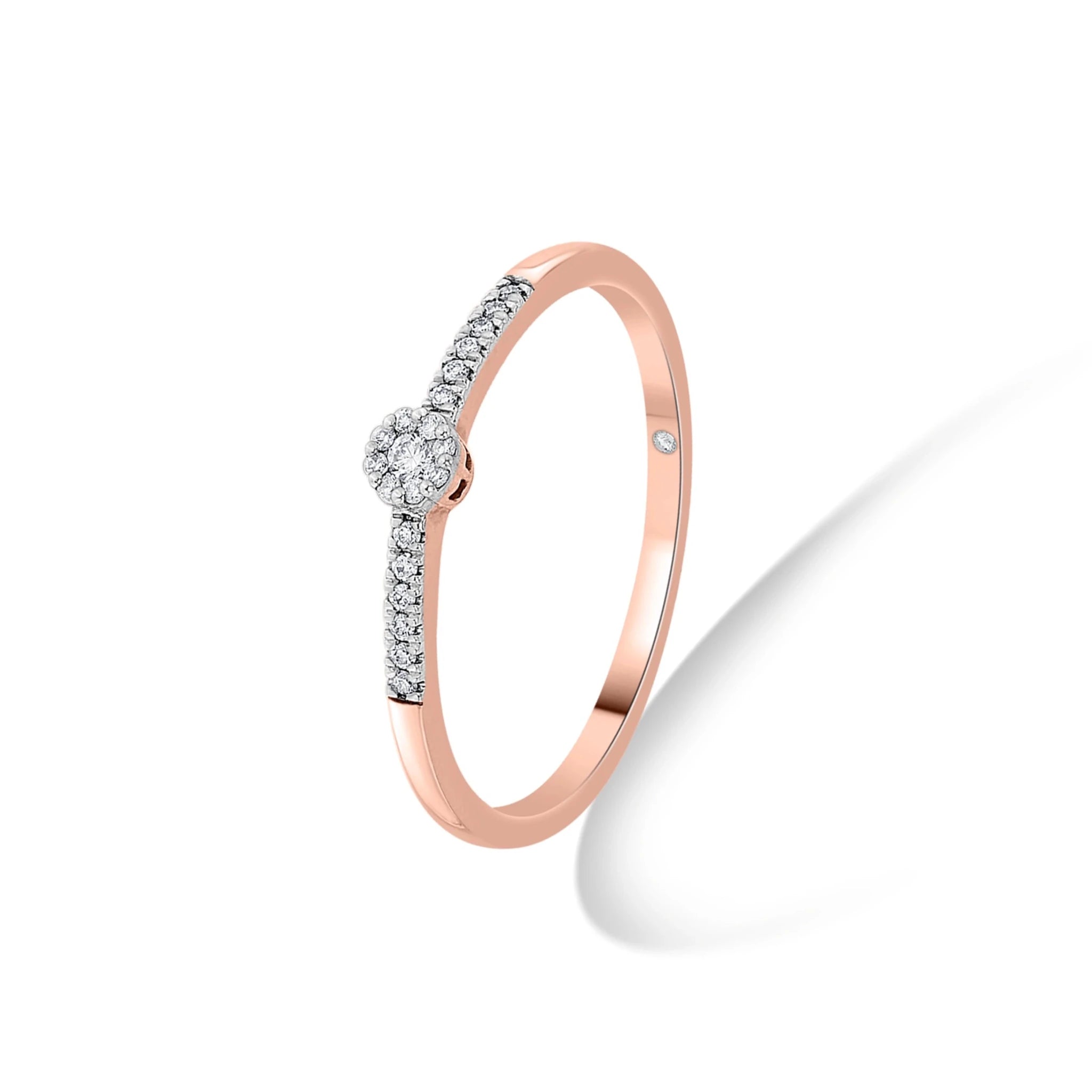 Deck Up Small Round Cluster Ring - Zen Diamond India