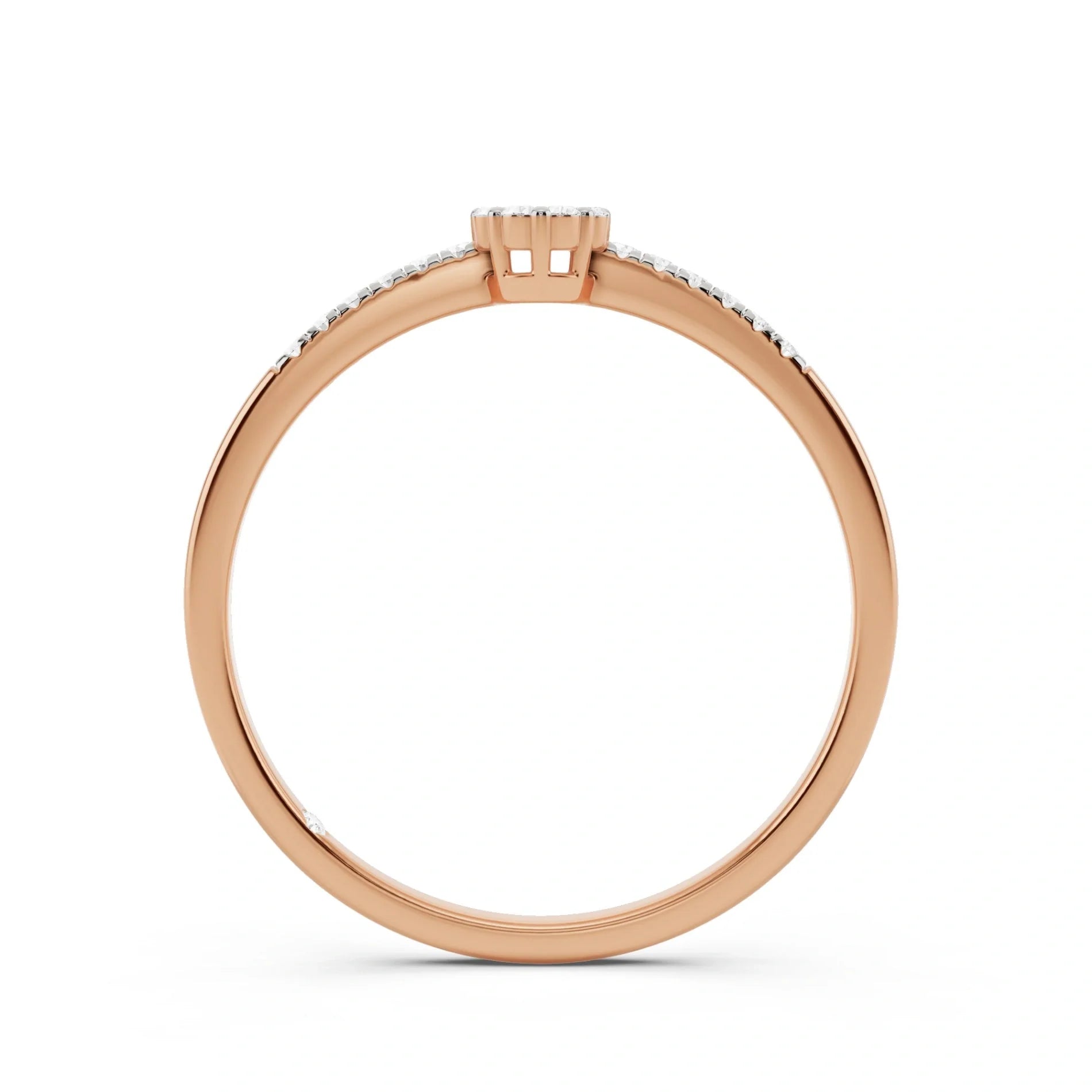 Deck Up Small Round Cluster Ring - Zen Diamond India