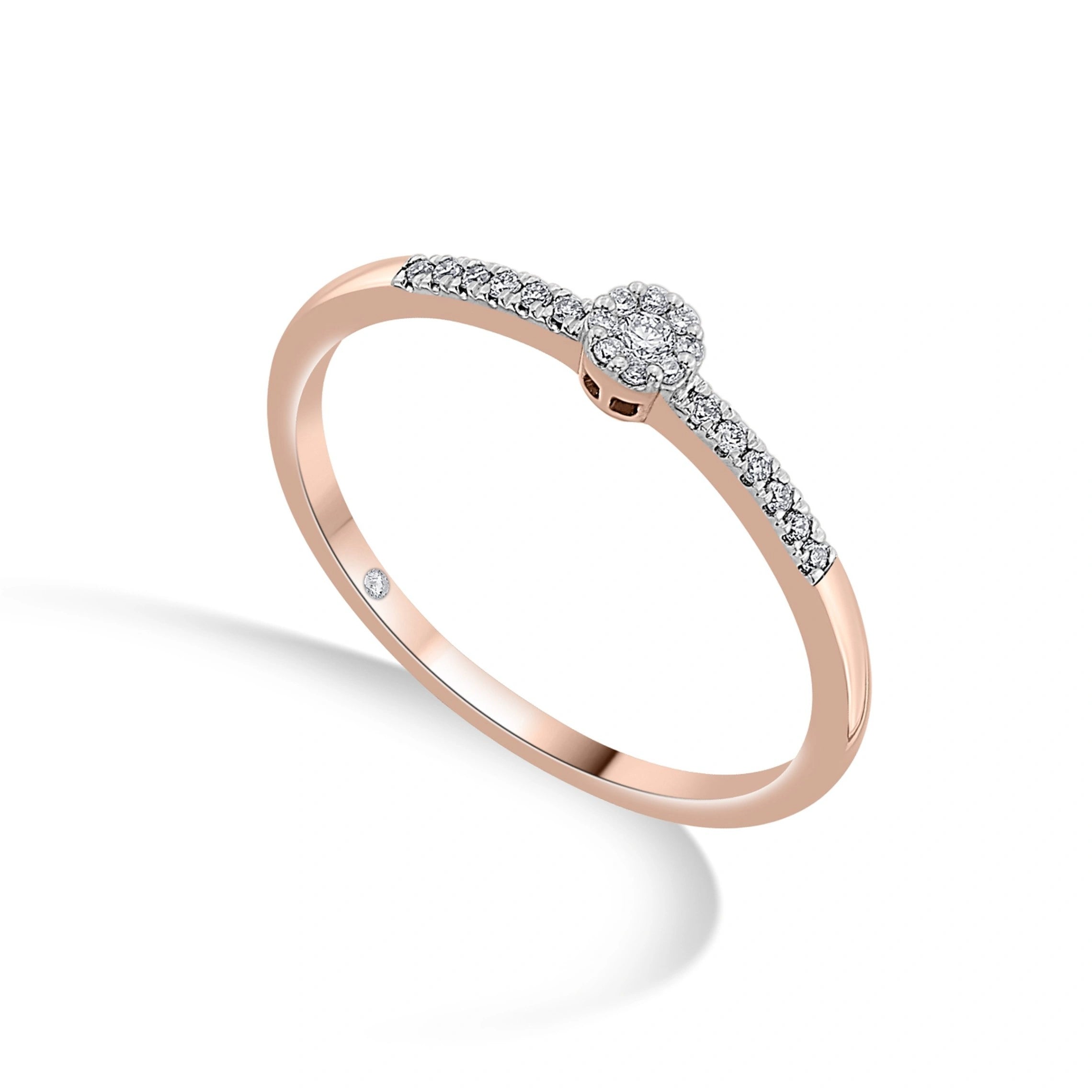 Celestial Halo Whisper Ring - Zen Diamond India
