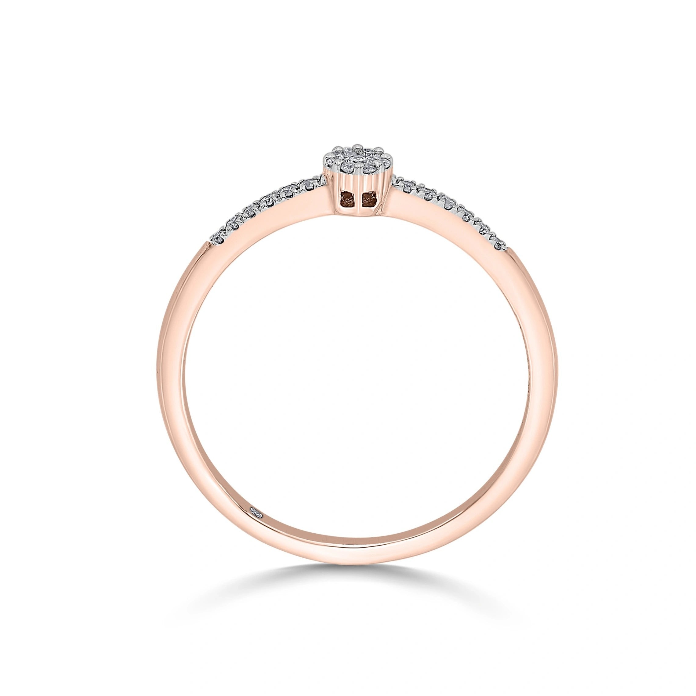 Celestial Halo Whisper Ring - Zen Diamond India