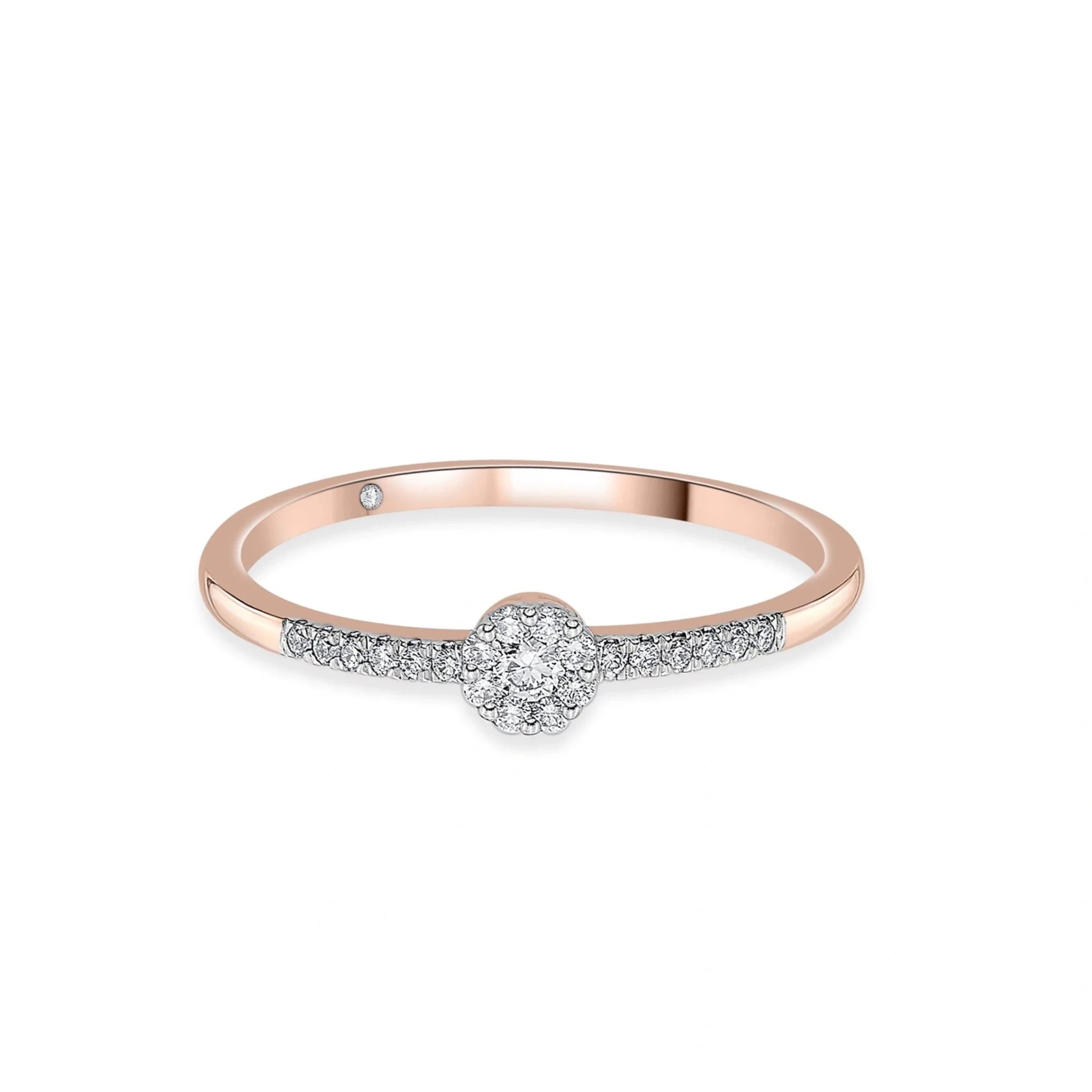 Boujee Medium Round Cluster Ring - Zen Diamond India