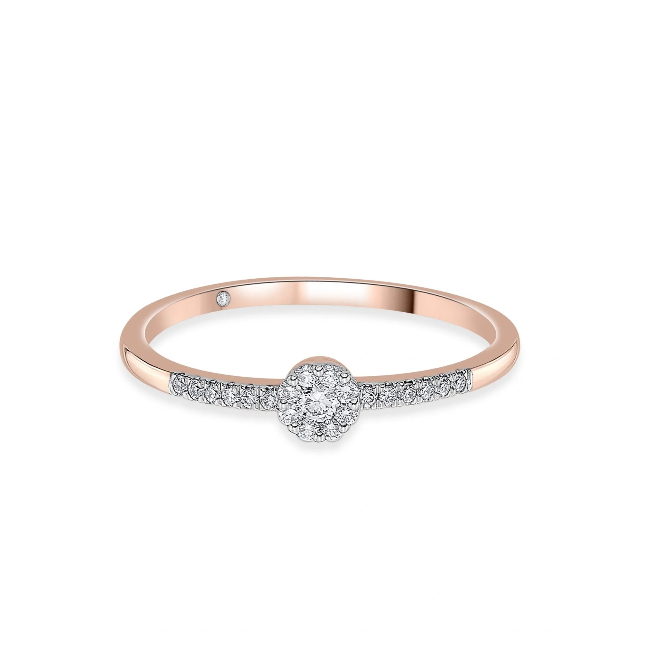 Boujee Medium Round Cluster Ring - Zen Diamond India