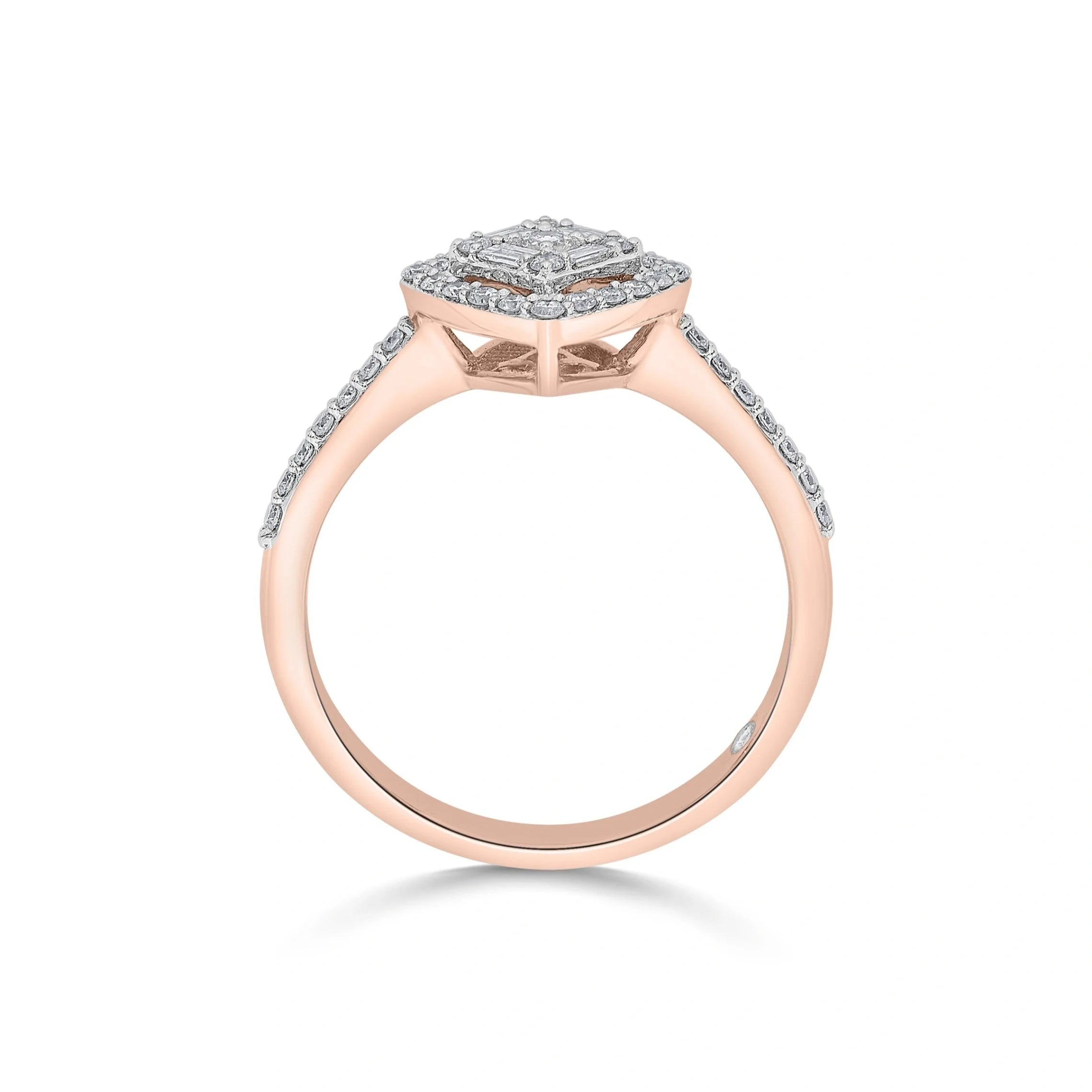 Sassy Starbeam Diamond Kite Ring