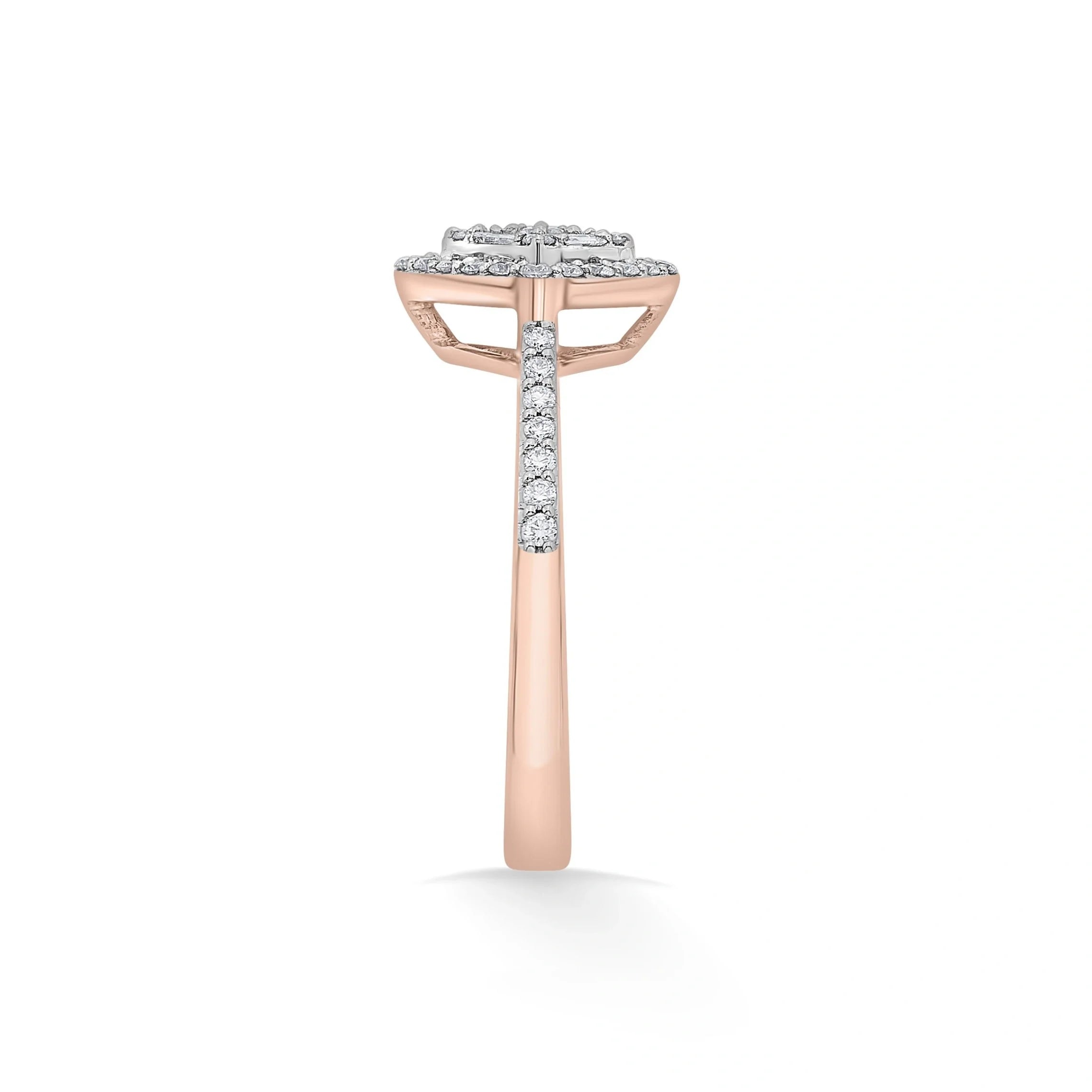 Sassy Starbeam Diamond Kite Ring - Zen Diamond India