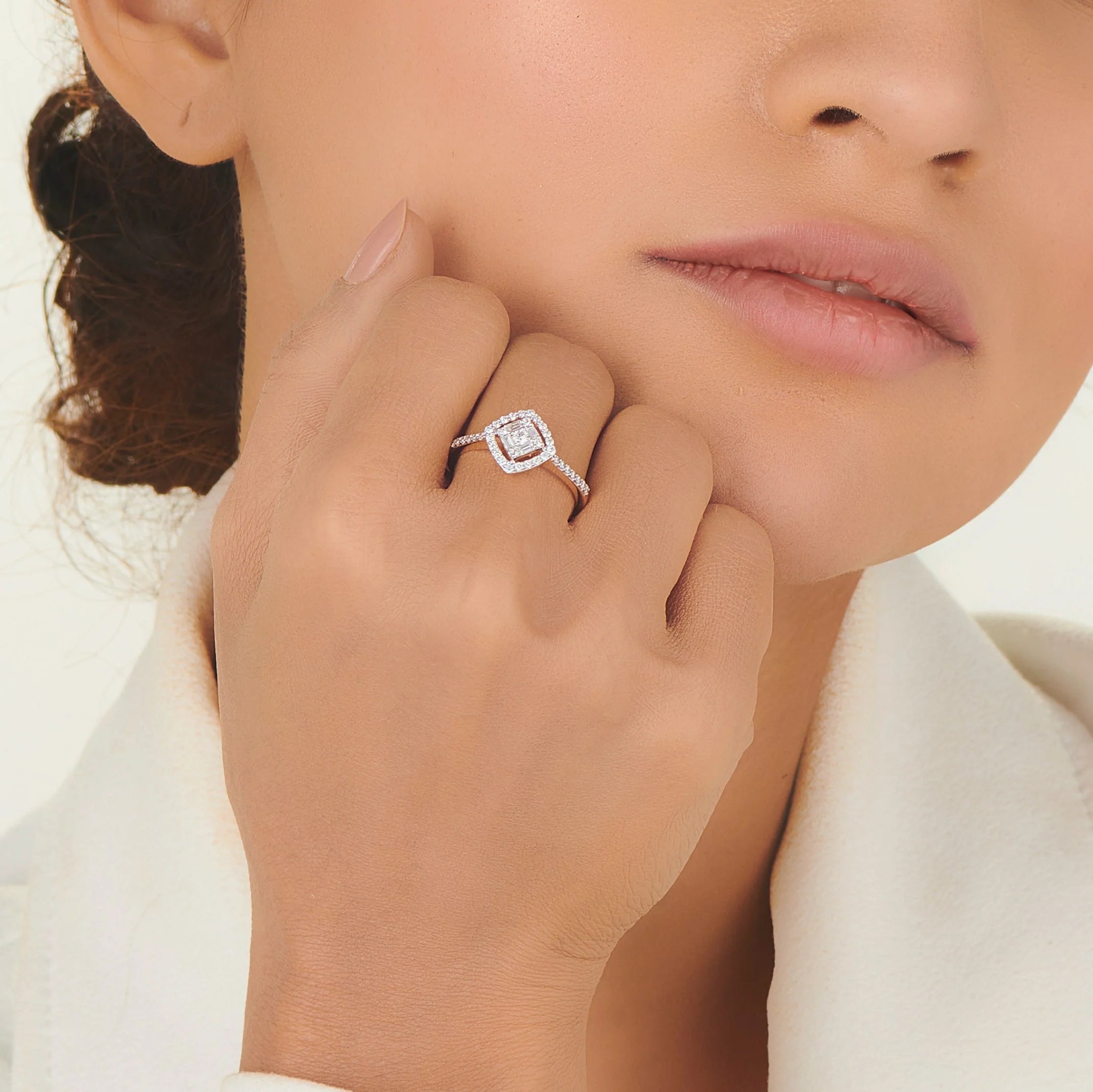 Sassy Starbeam Diamond Kite Ring