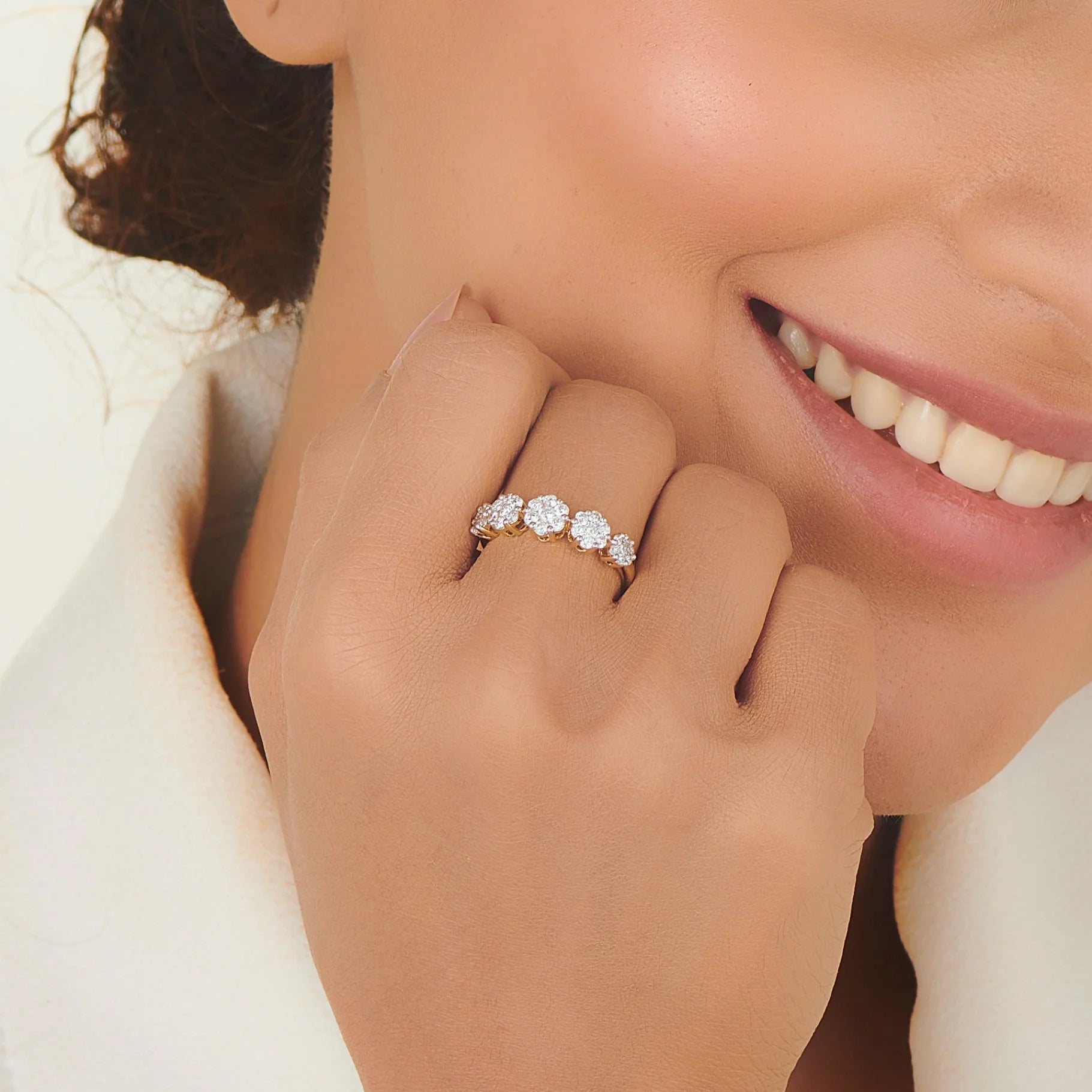 Meta Golden Bloom Ring - Zen Diamond India