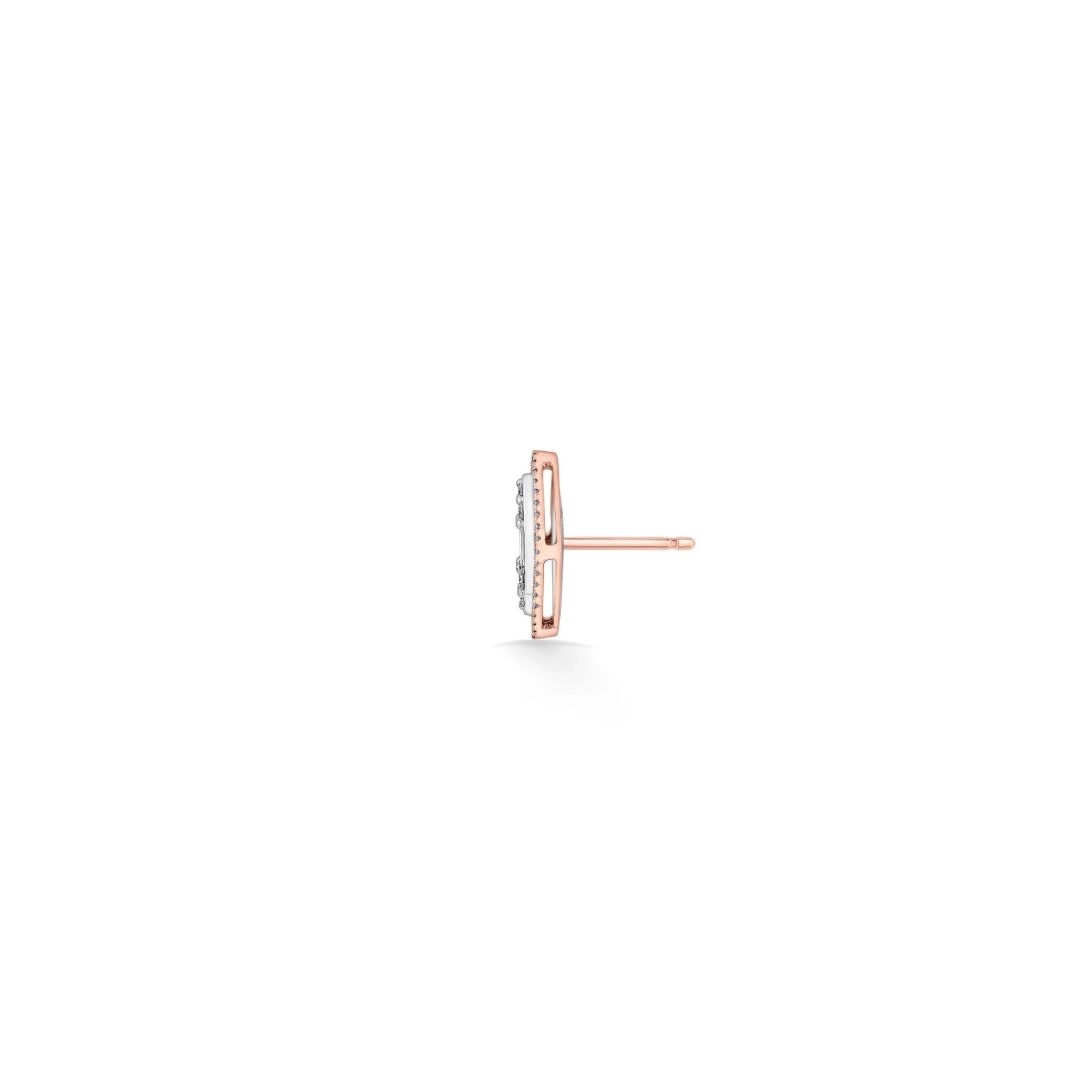 Signature Medium Marquise Pave Solitaire Earrings - Zen Diamond India
