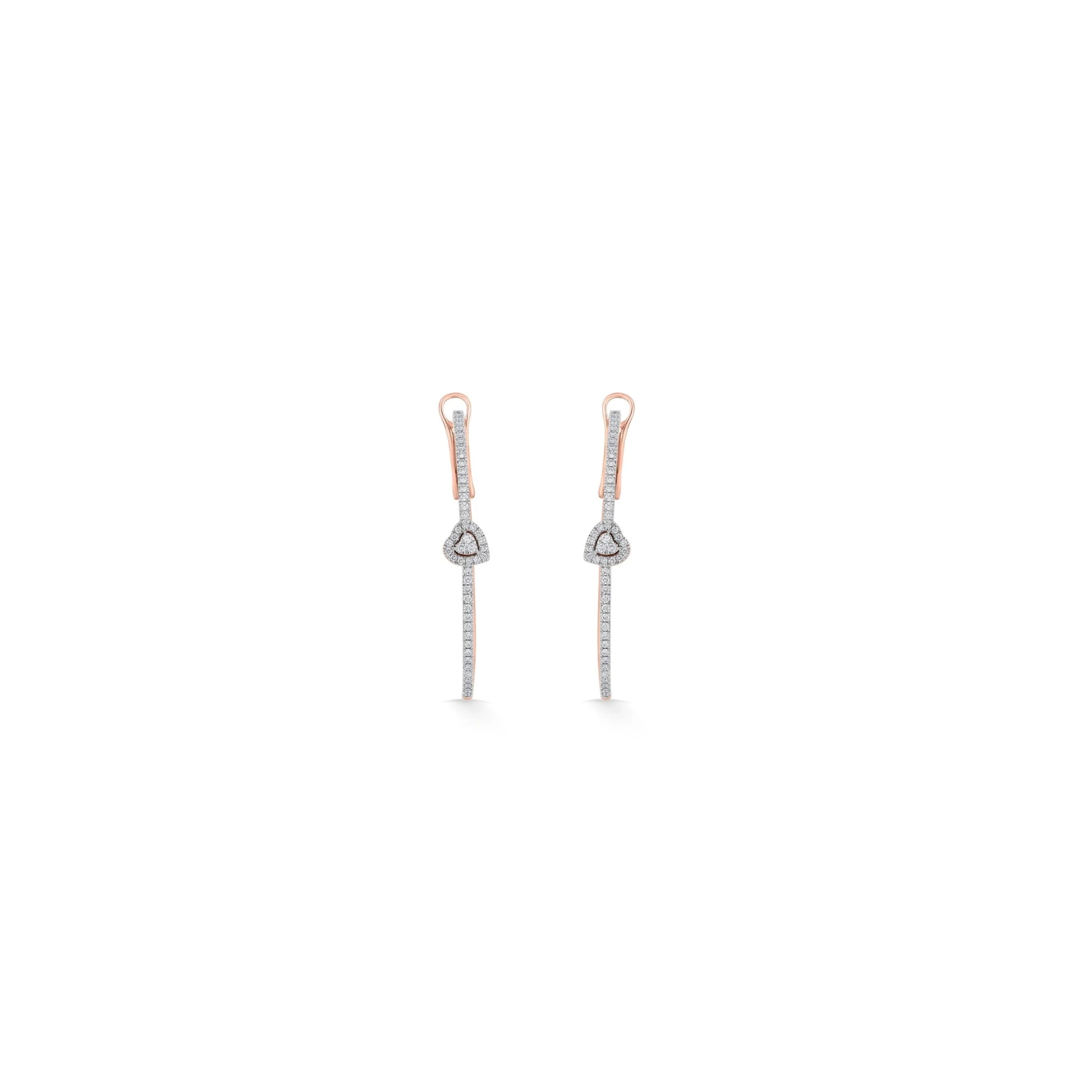 Sassy Heartline Radiance earrings - Zen Diamond India