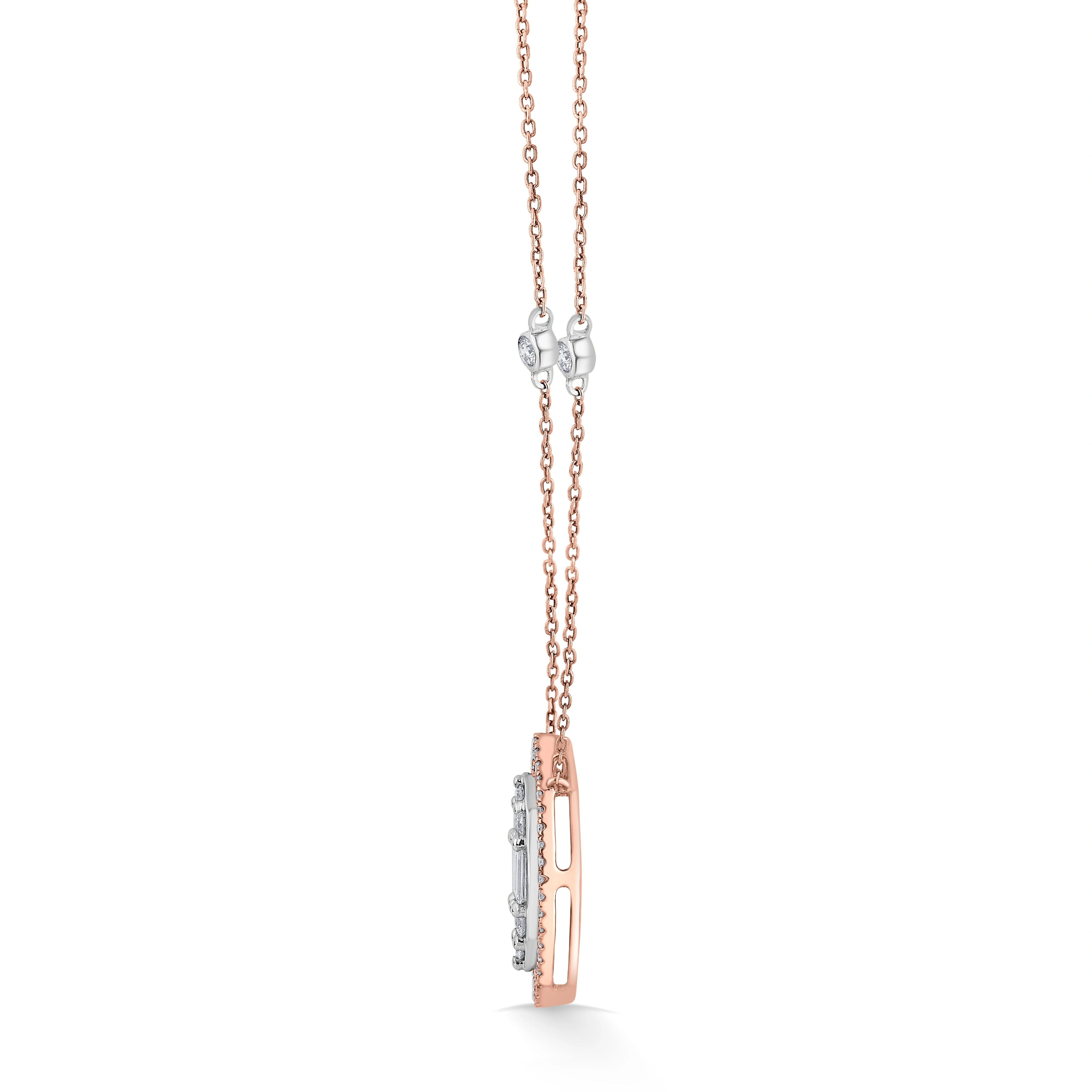 Marquise Mirage Halo Pendant - Zen Diamond India
