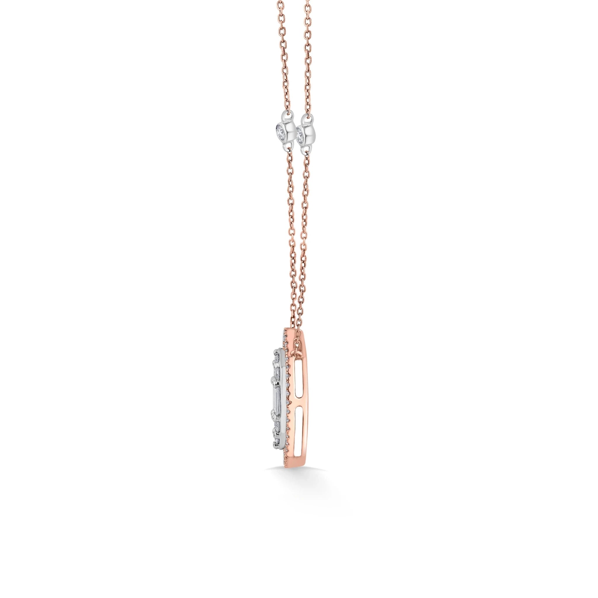Marquise Mirage Halo Pendant - Zen Diamond India