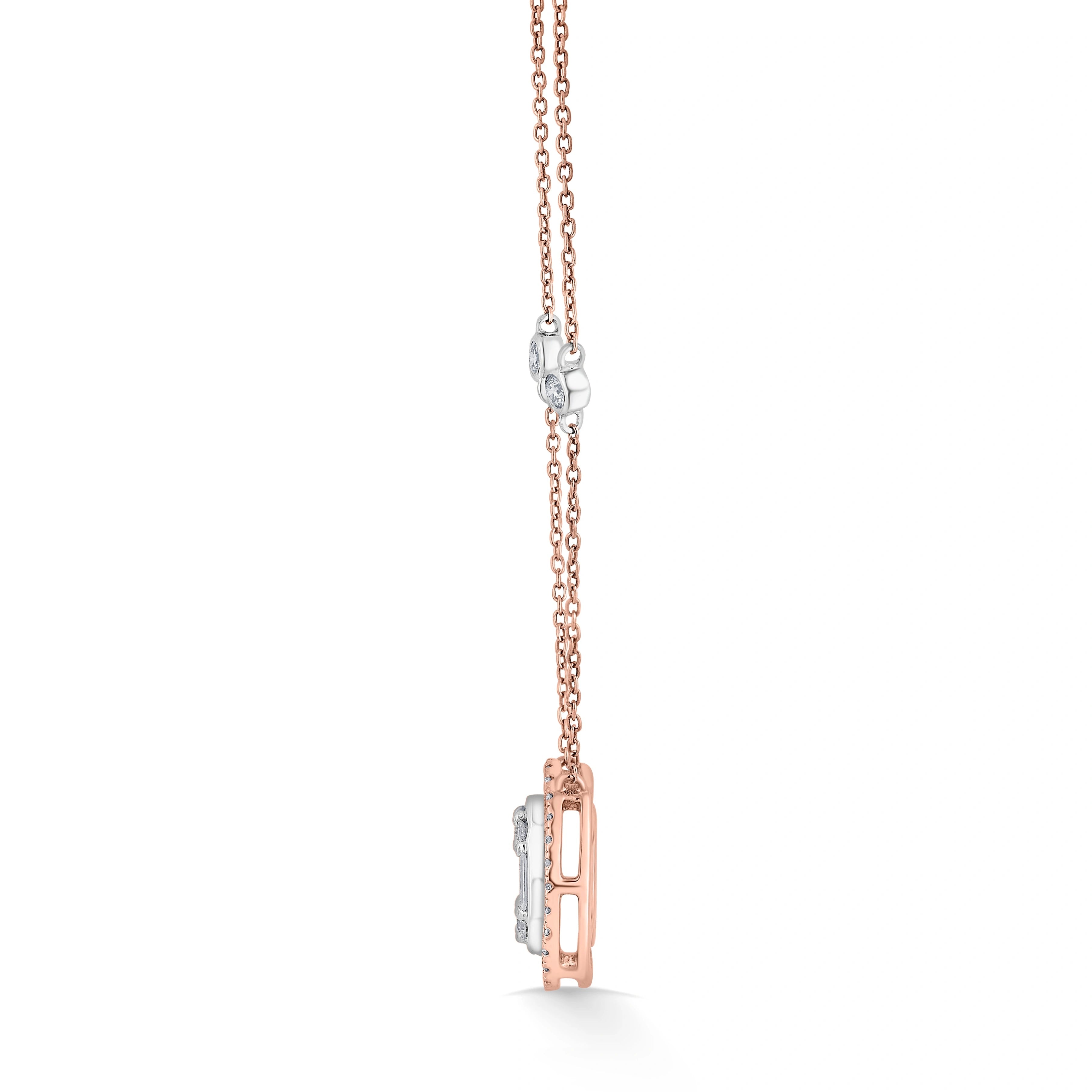 Opulent Orbit Halo Pendant - Zen Diamond India