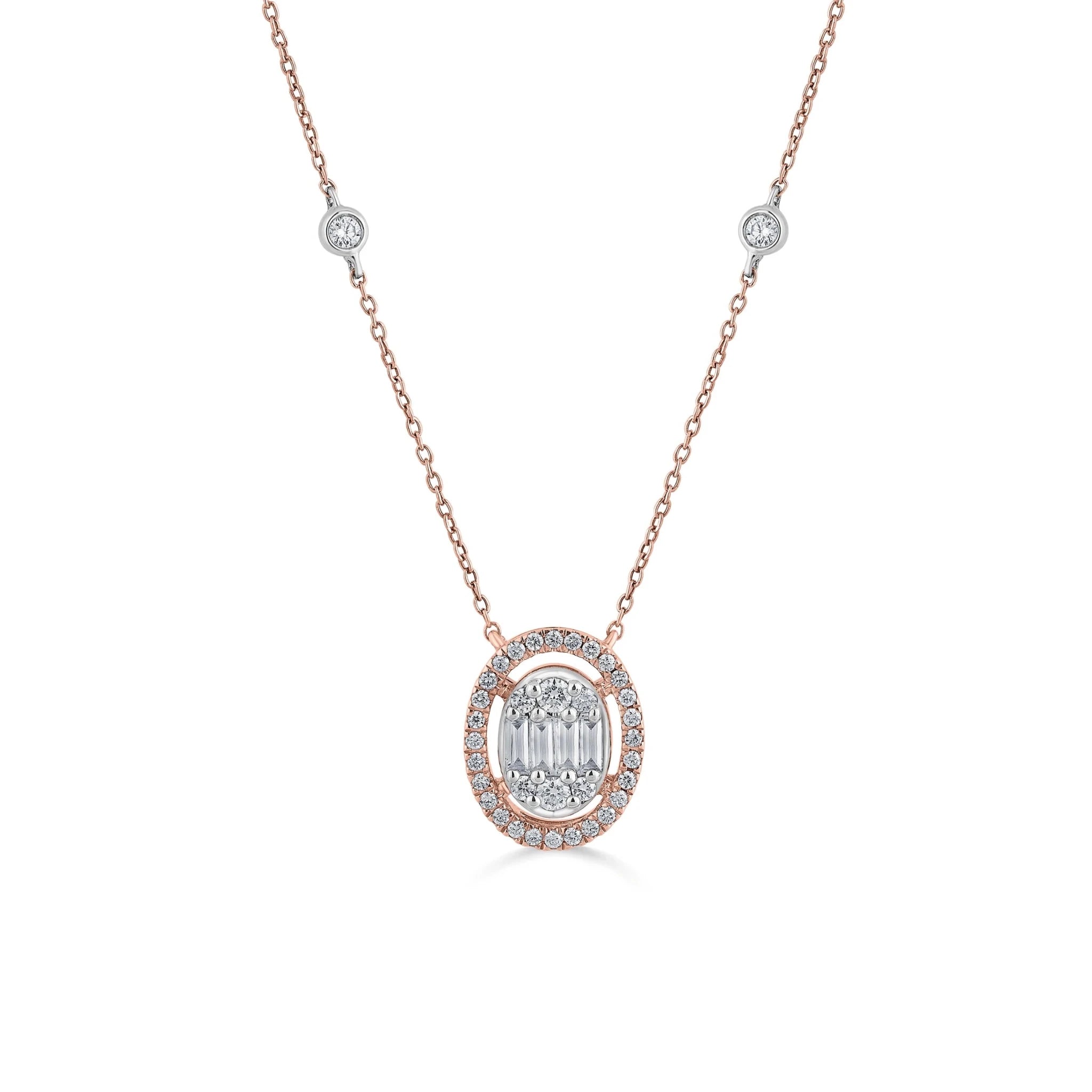Opulent Orbit Halo Pendant - Zen Diamond India
