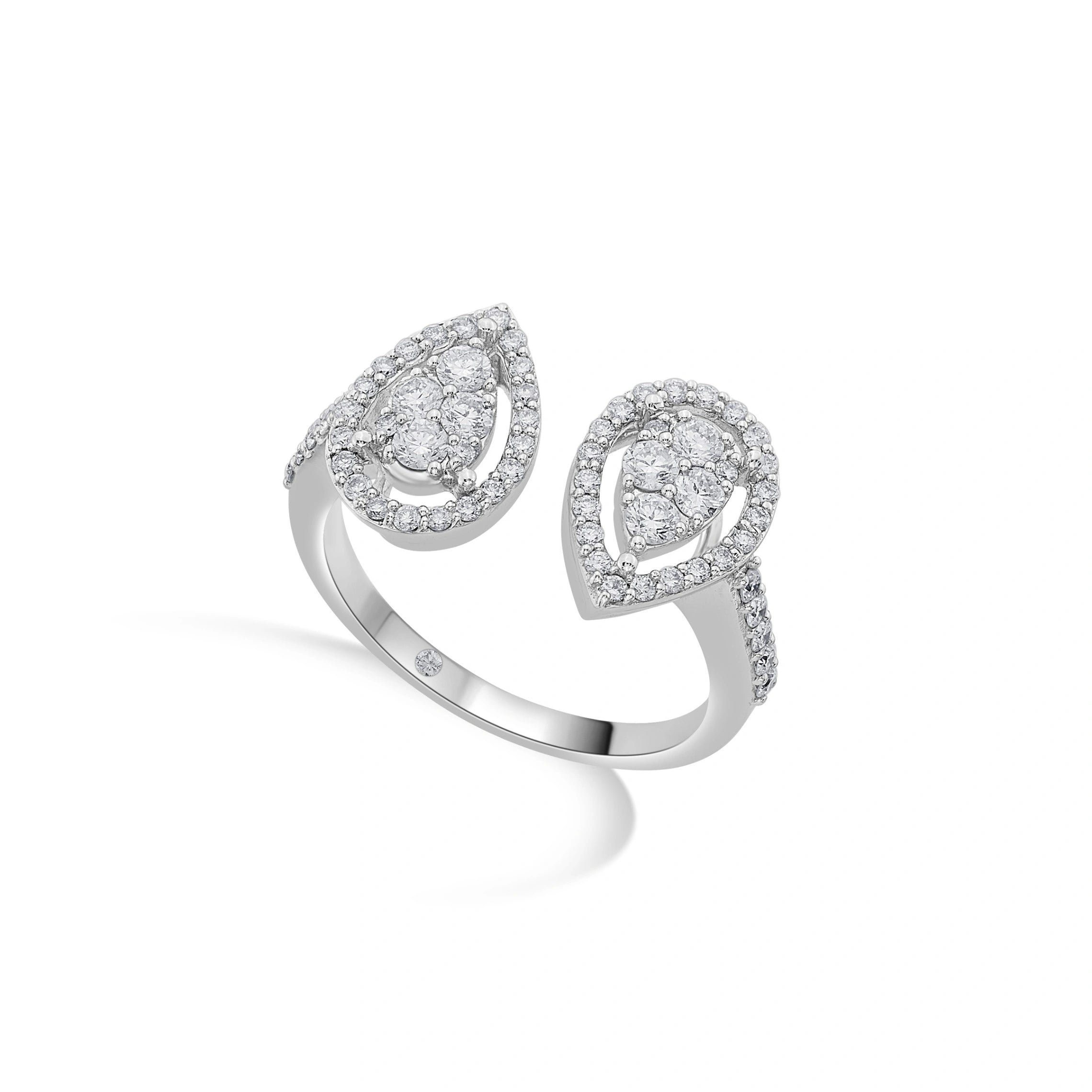 Enchante Lumiere Twin Teardrop Ring