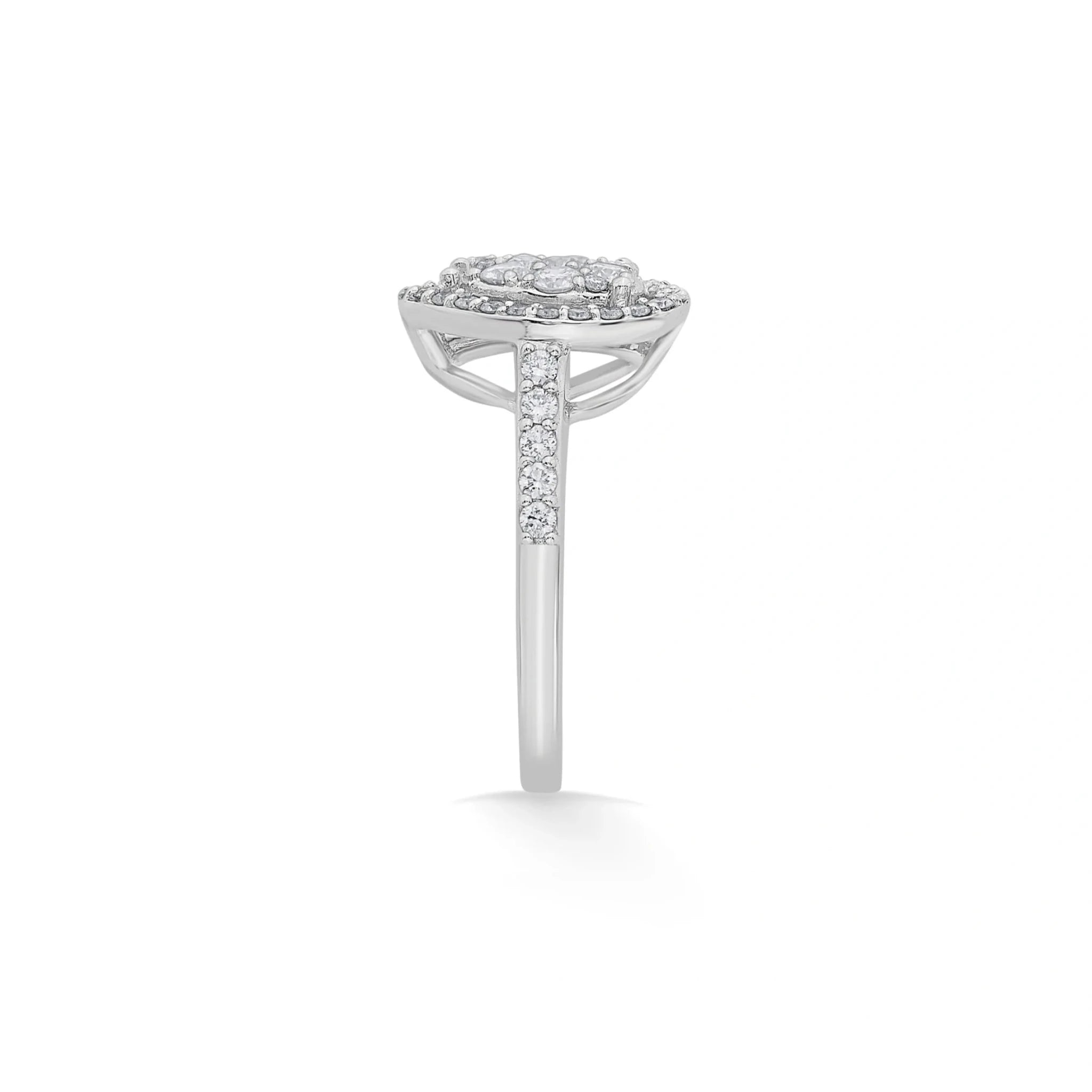 Enchante Lumiere Twin Teardrop Ring - Zen Diamond India