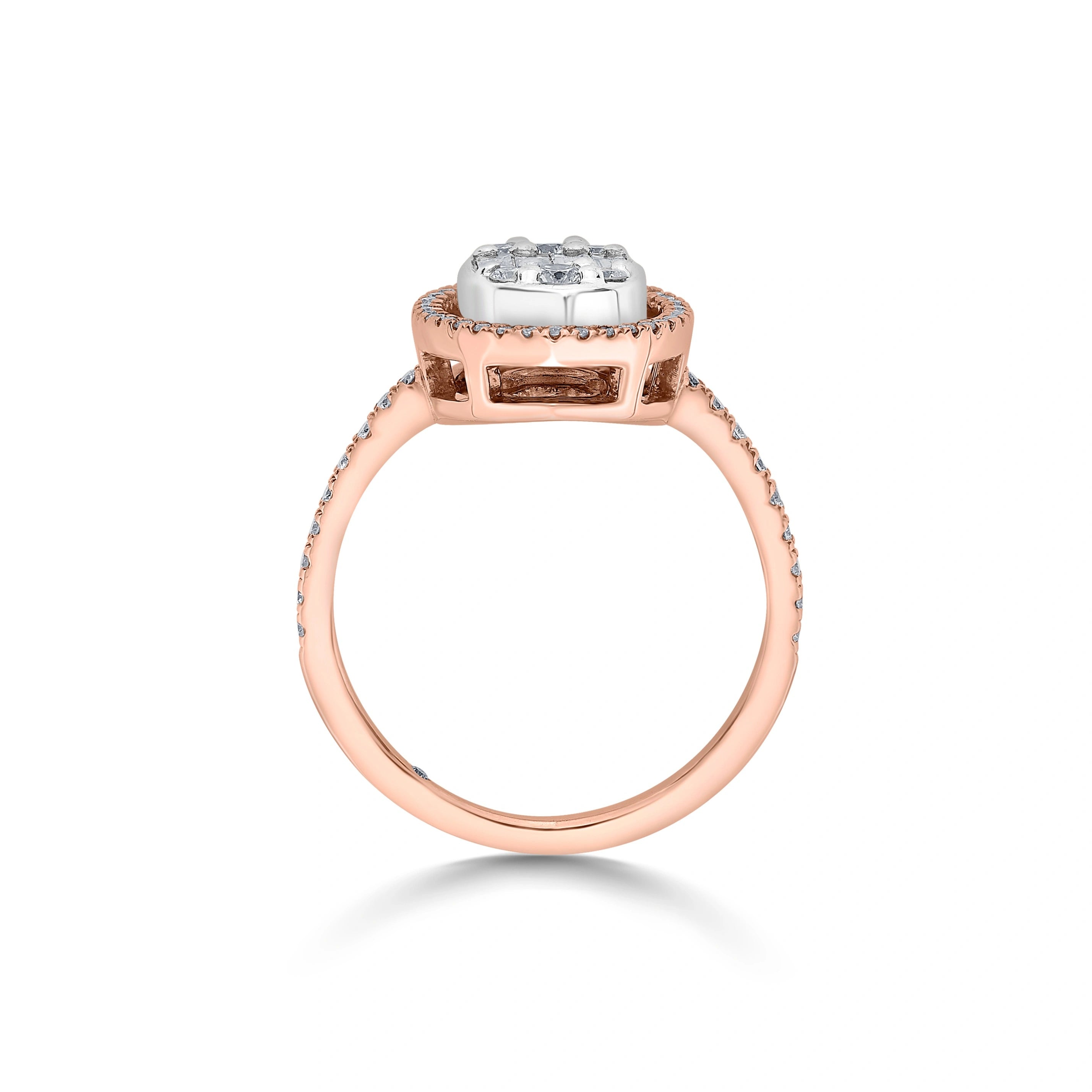 Signature Large Oval Pave Solitaire Ring