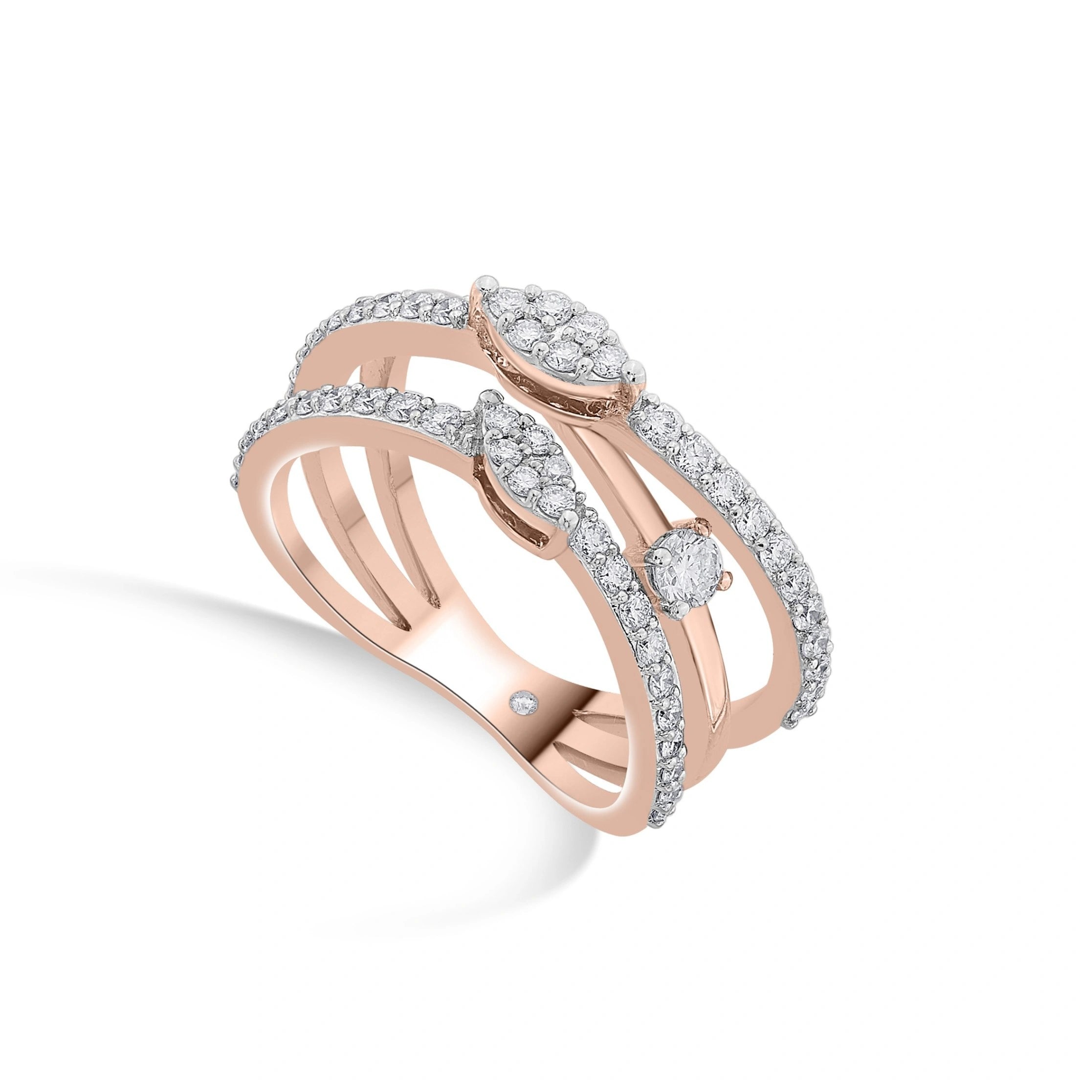 Sassy Rose Serpent Ring - Zen Diamond India
