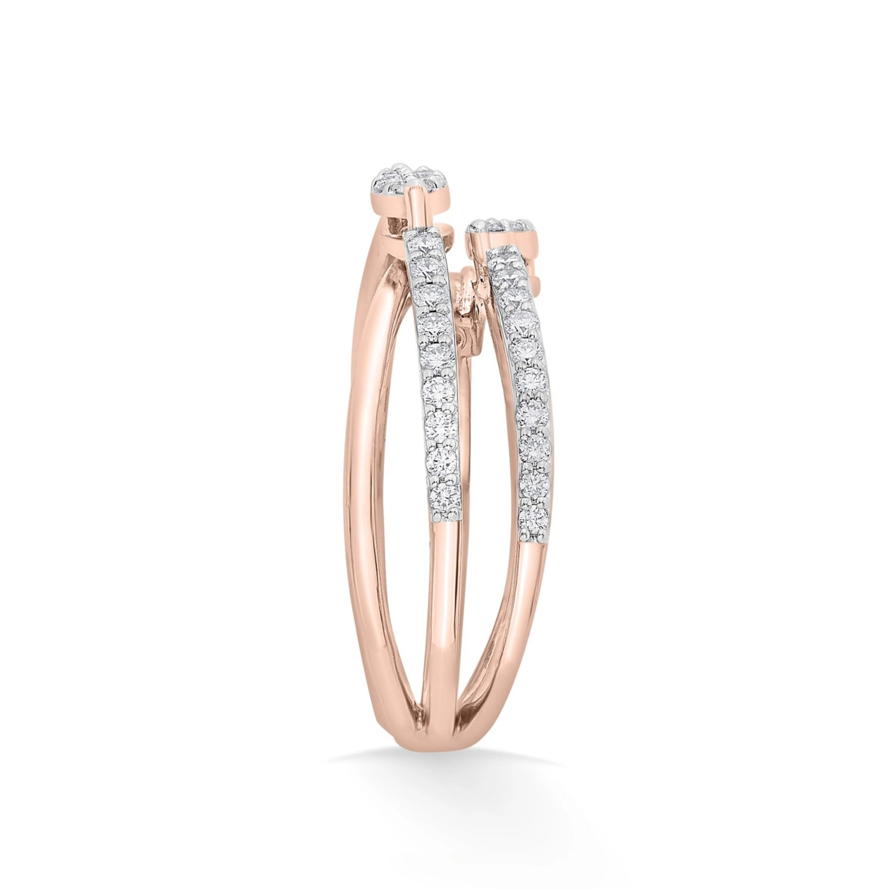 Sassy Rose Serpent Ring - Zen Diamond India