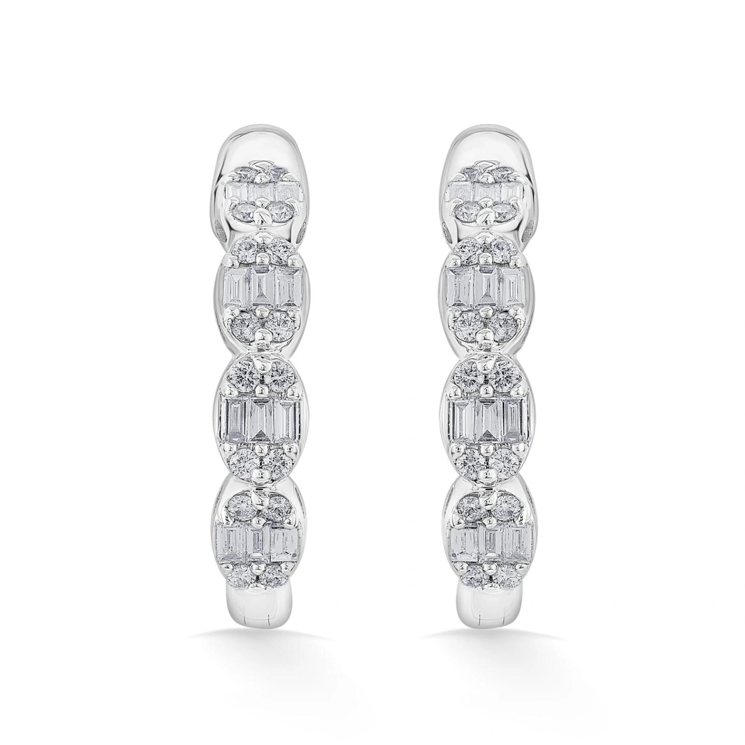 Classic Luminous Charm Hoops - Zen Diamond India
