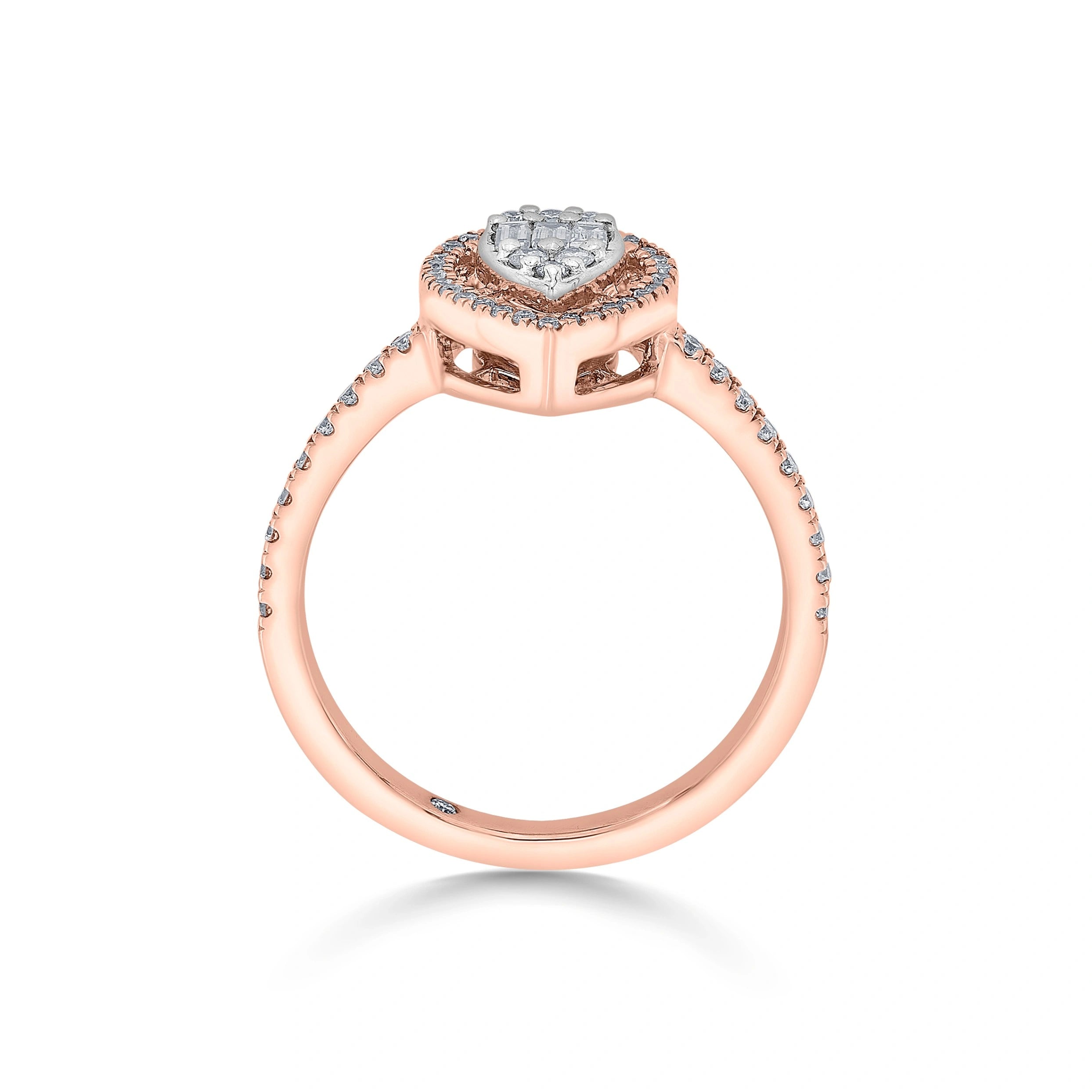 Signature Small Drop Pave Solitaire Ring