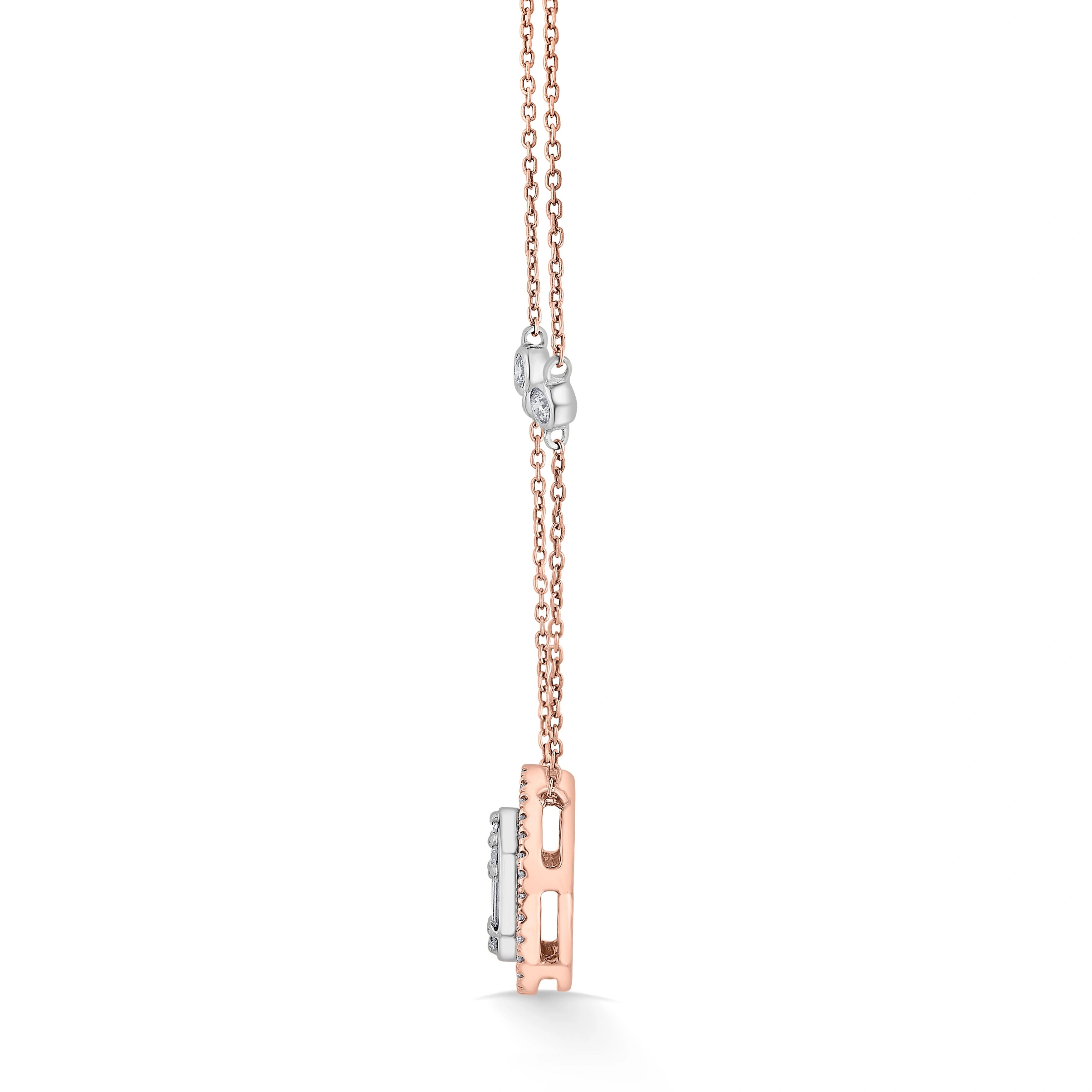 Teardrop Triumph Halo Pendant - Zen Diamond India