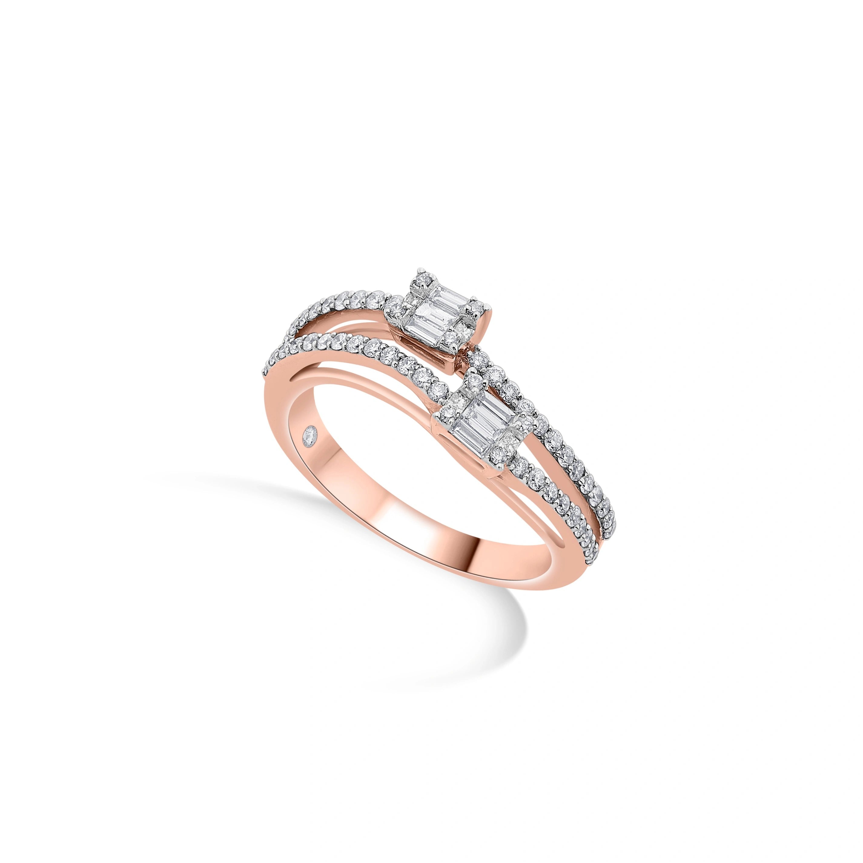 Dual Radiance Harmony Ring - Zen Diamond India