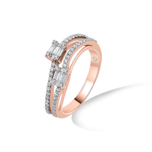 Dual Radiance Harmony Ring - Zen Diamond India
