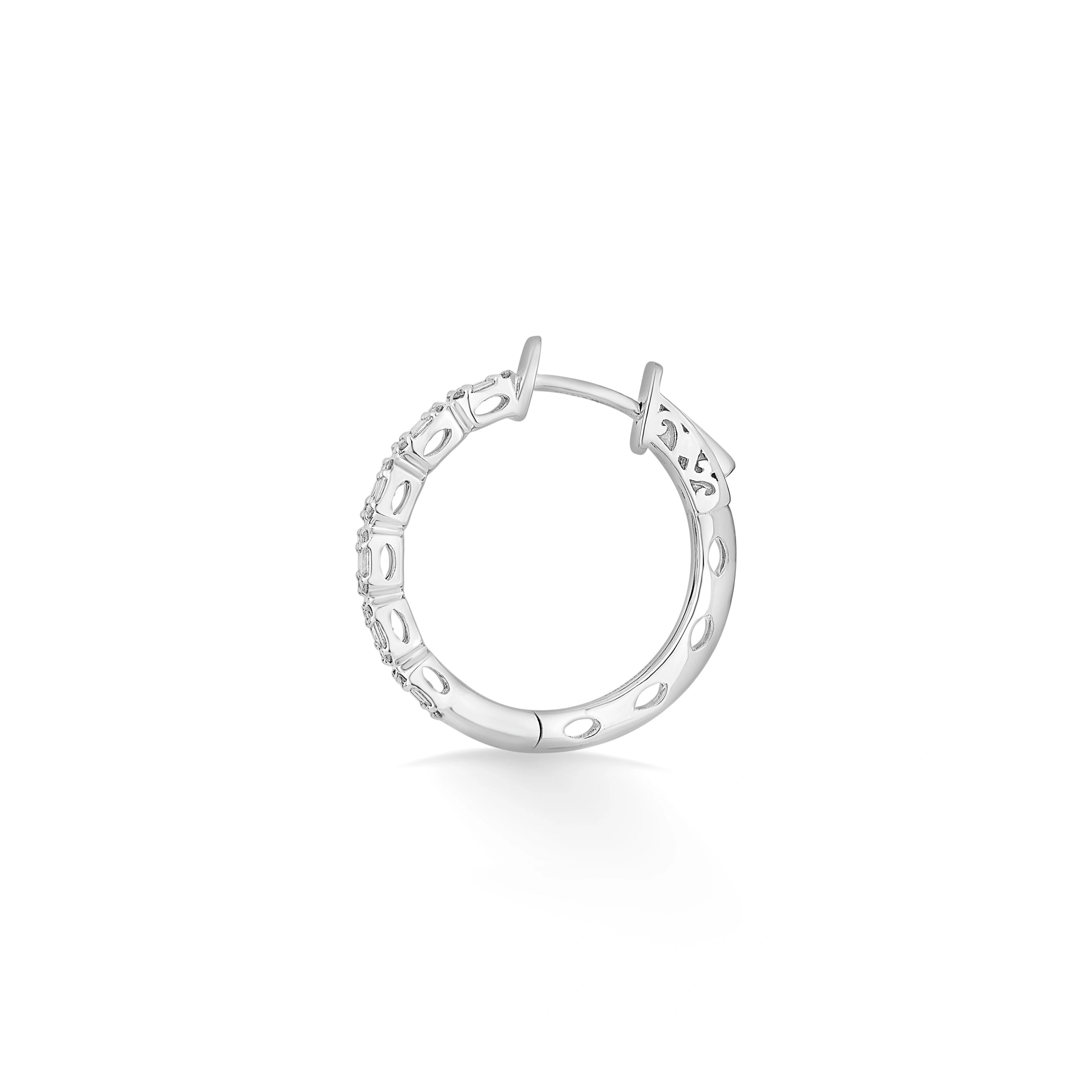 Classic Seamless Square Hoops - Zen Diamond India