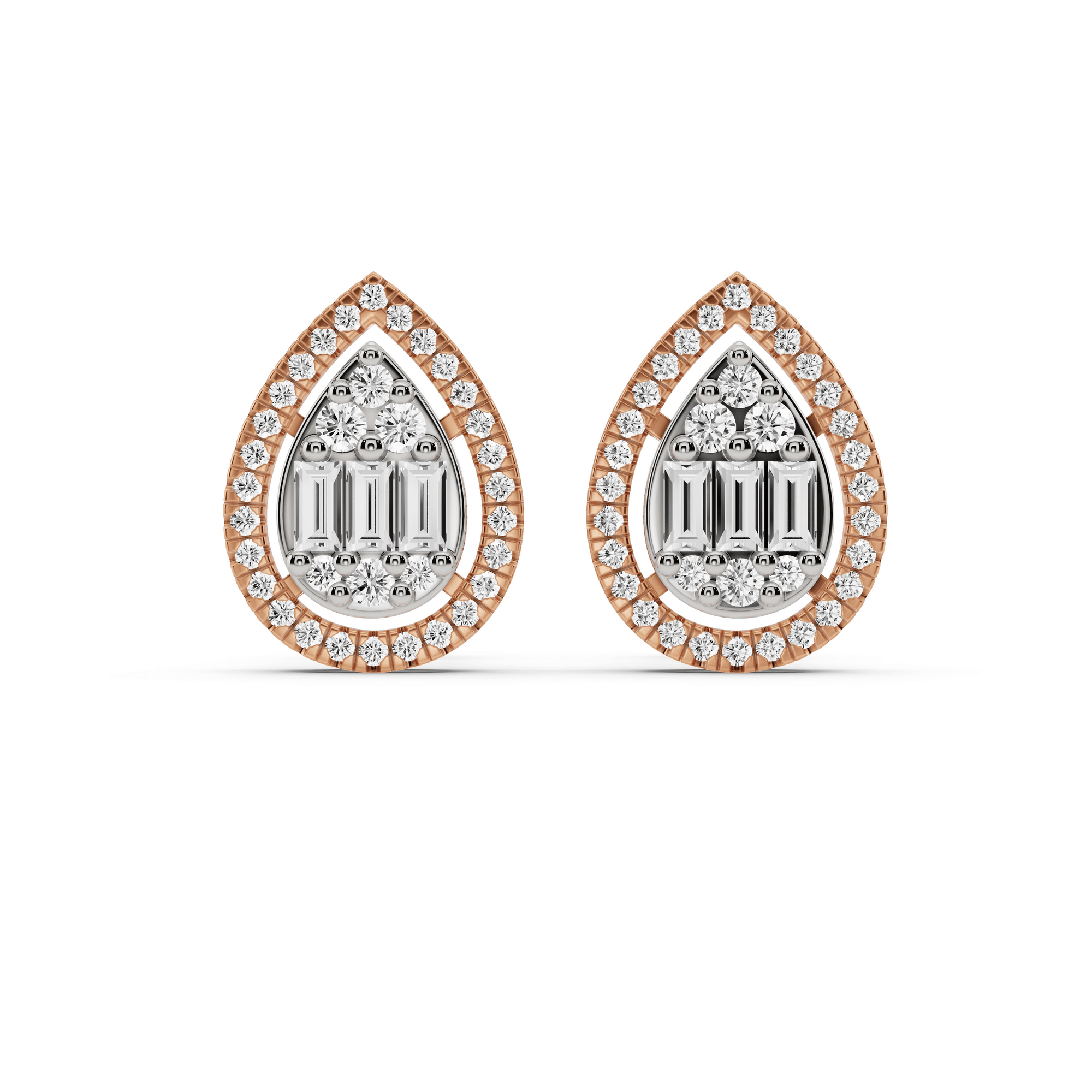 Signature Large Drop Pave Solitaire Earrings