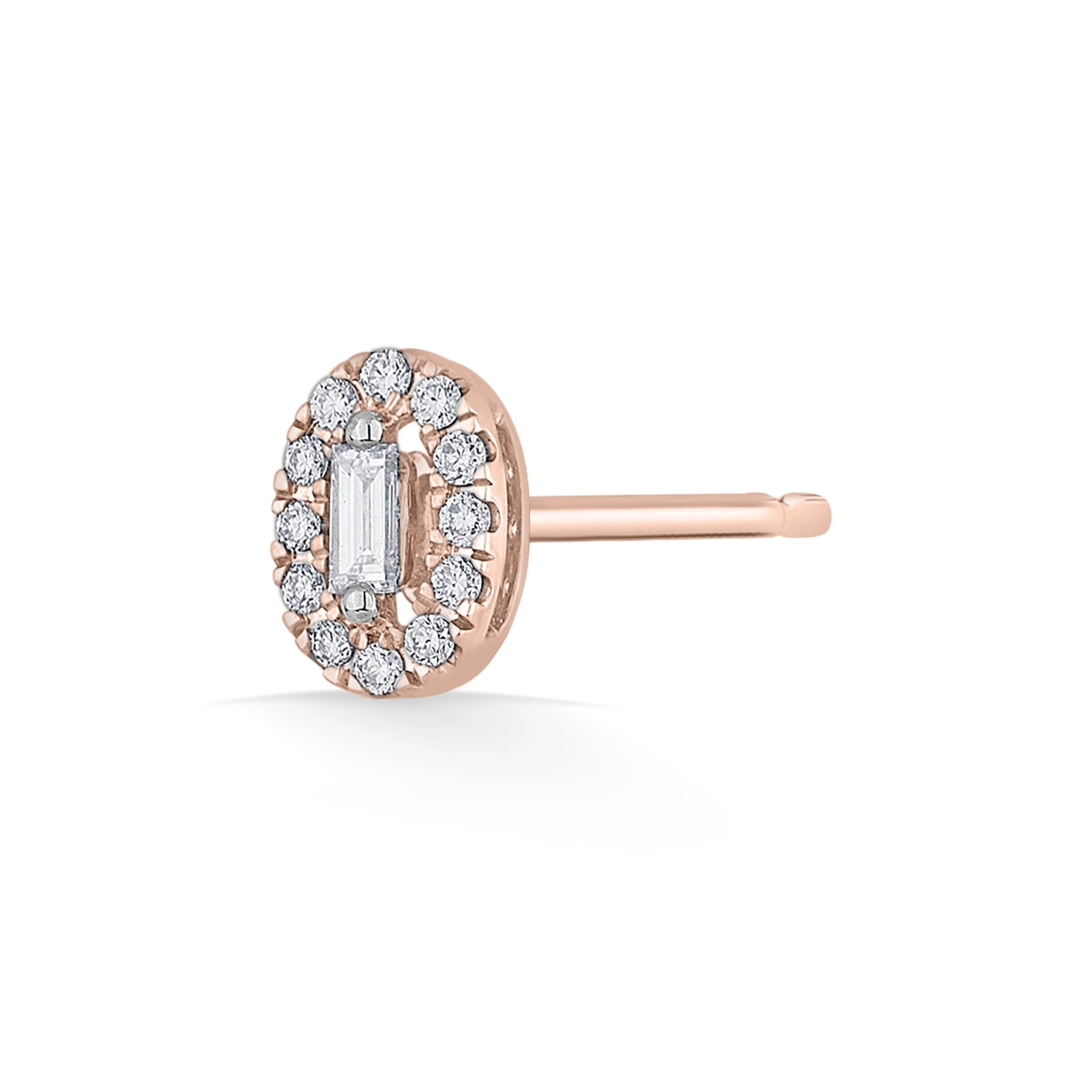 Deck Up Regal Oval Sparkle Studs - Zen Diamond India