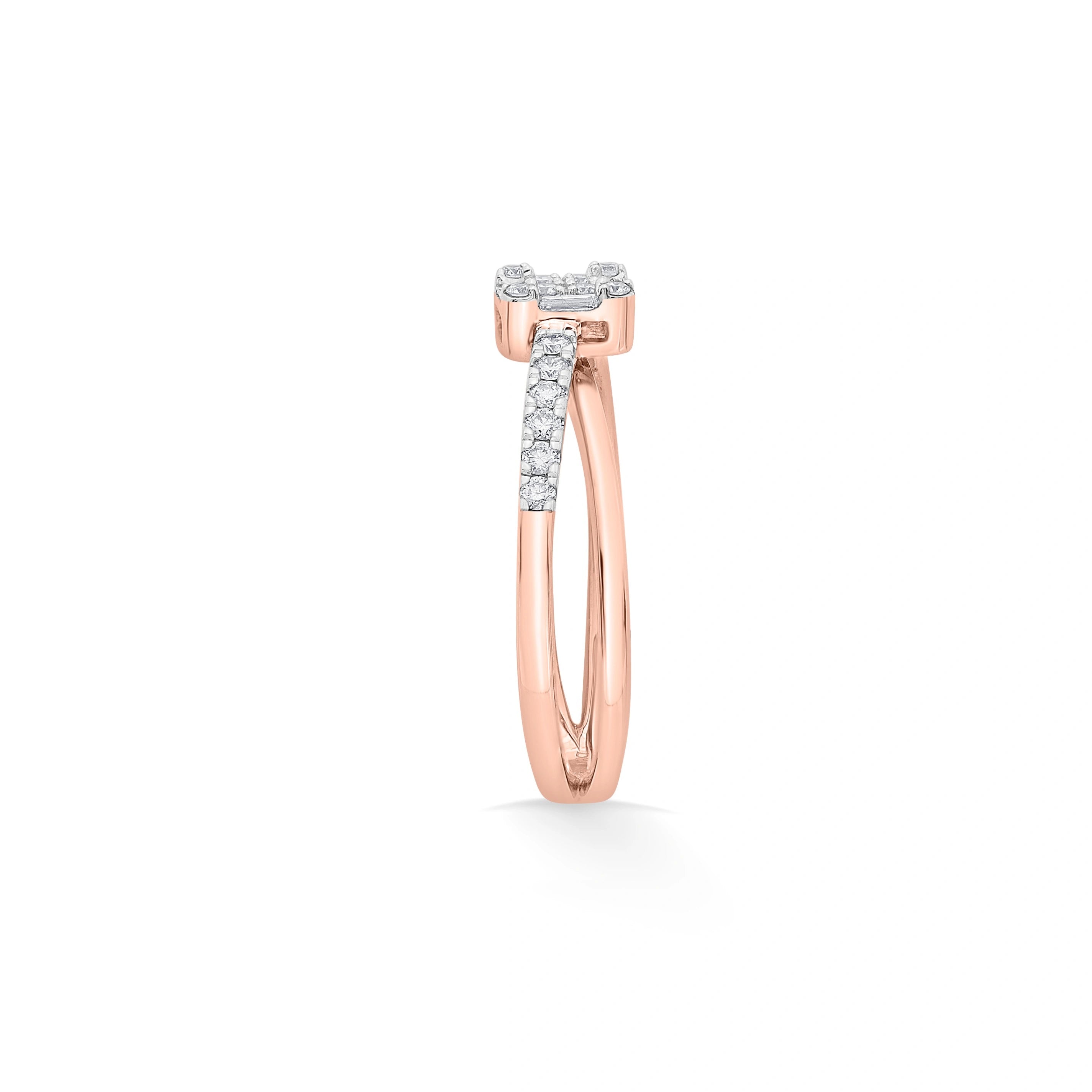 Radiant Edge Fusion Ring - Zen Diamond India