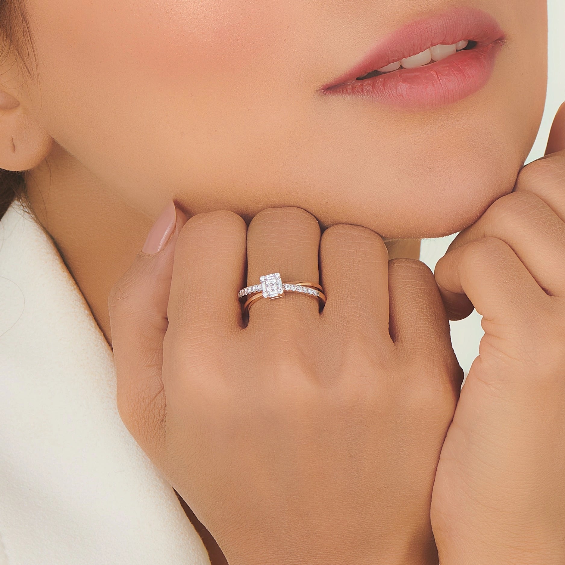 Radiant Edge Fusion Ring - Zen Diamond India