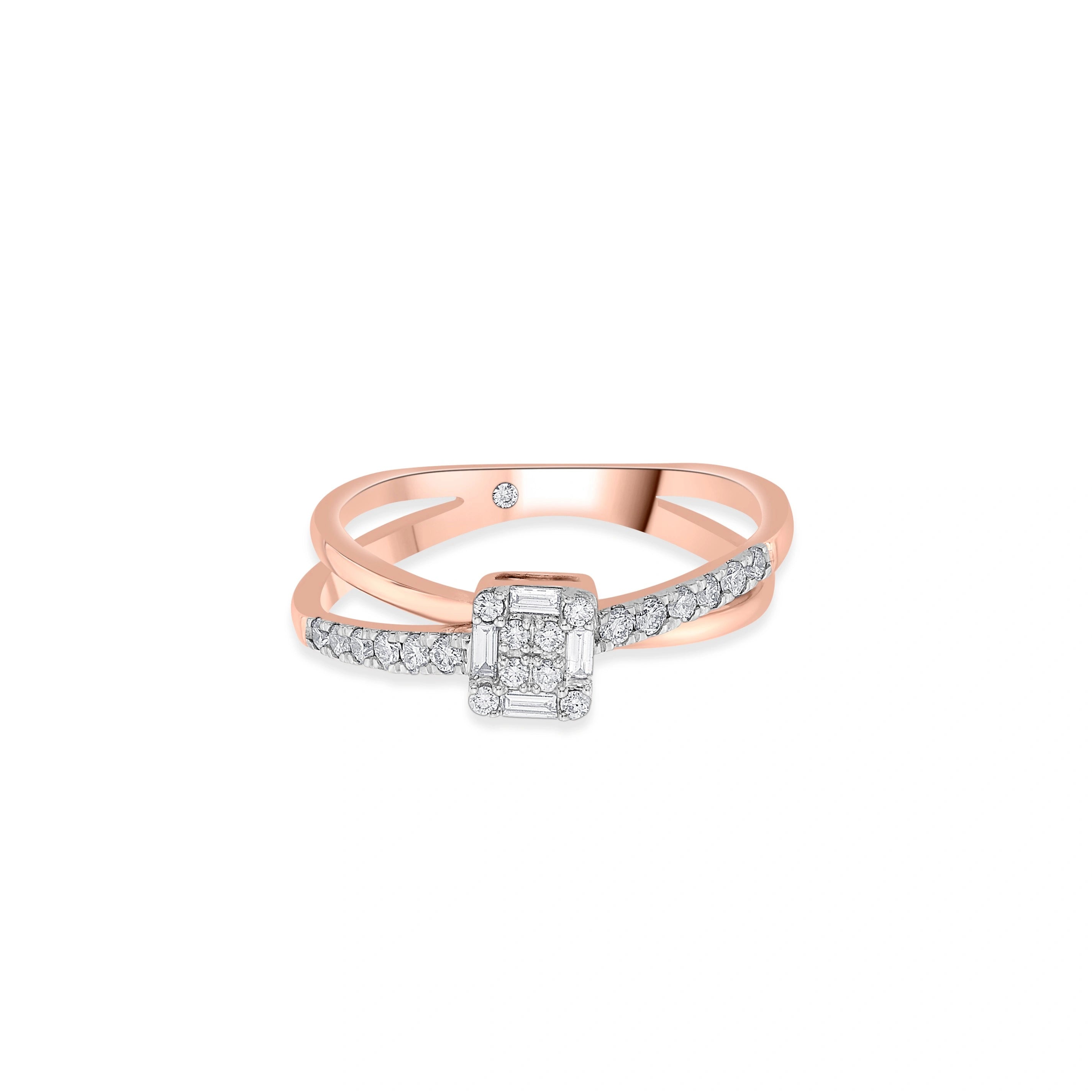 Radiant Edge Fusion Ring - Zen Diamond India