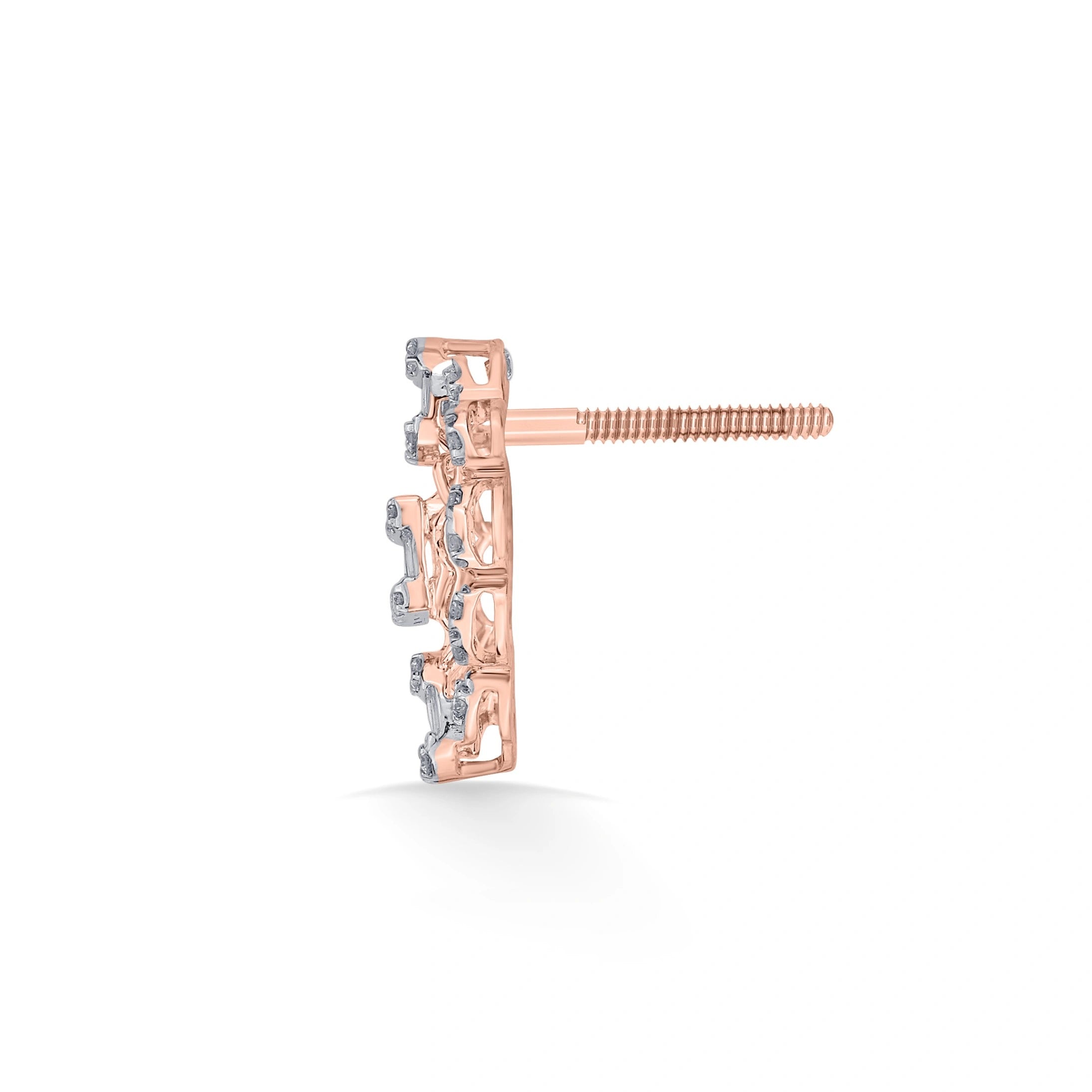 Classic Lace Bloom Studs - Zen Diamond India