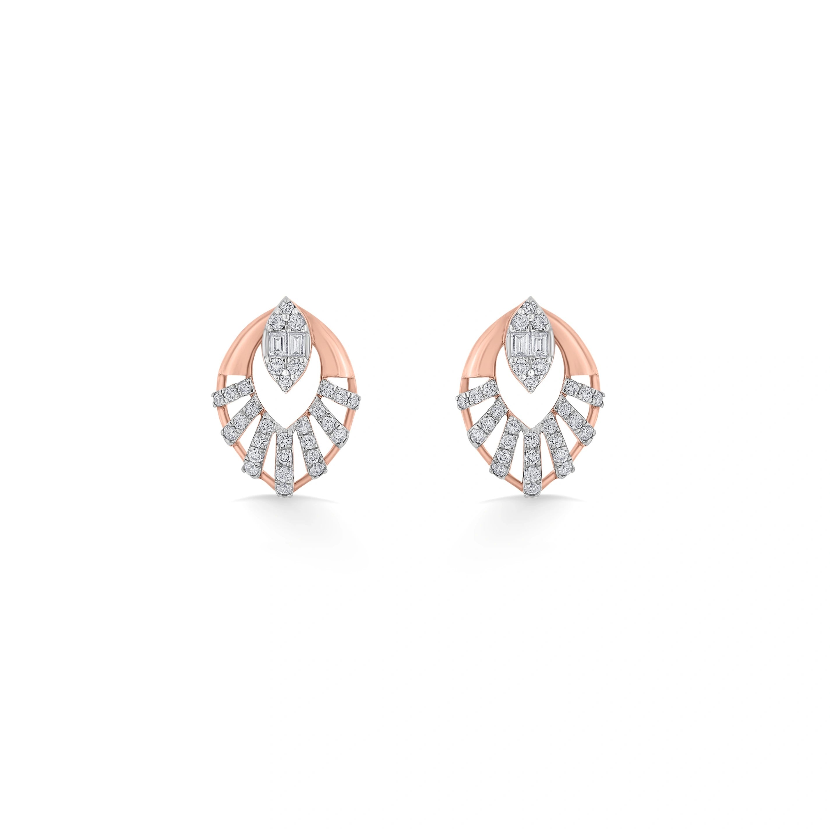 Classic Marquise Sweep Studs - Zen Diamond India
