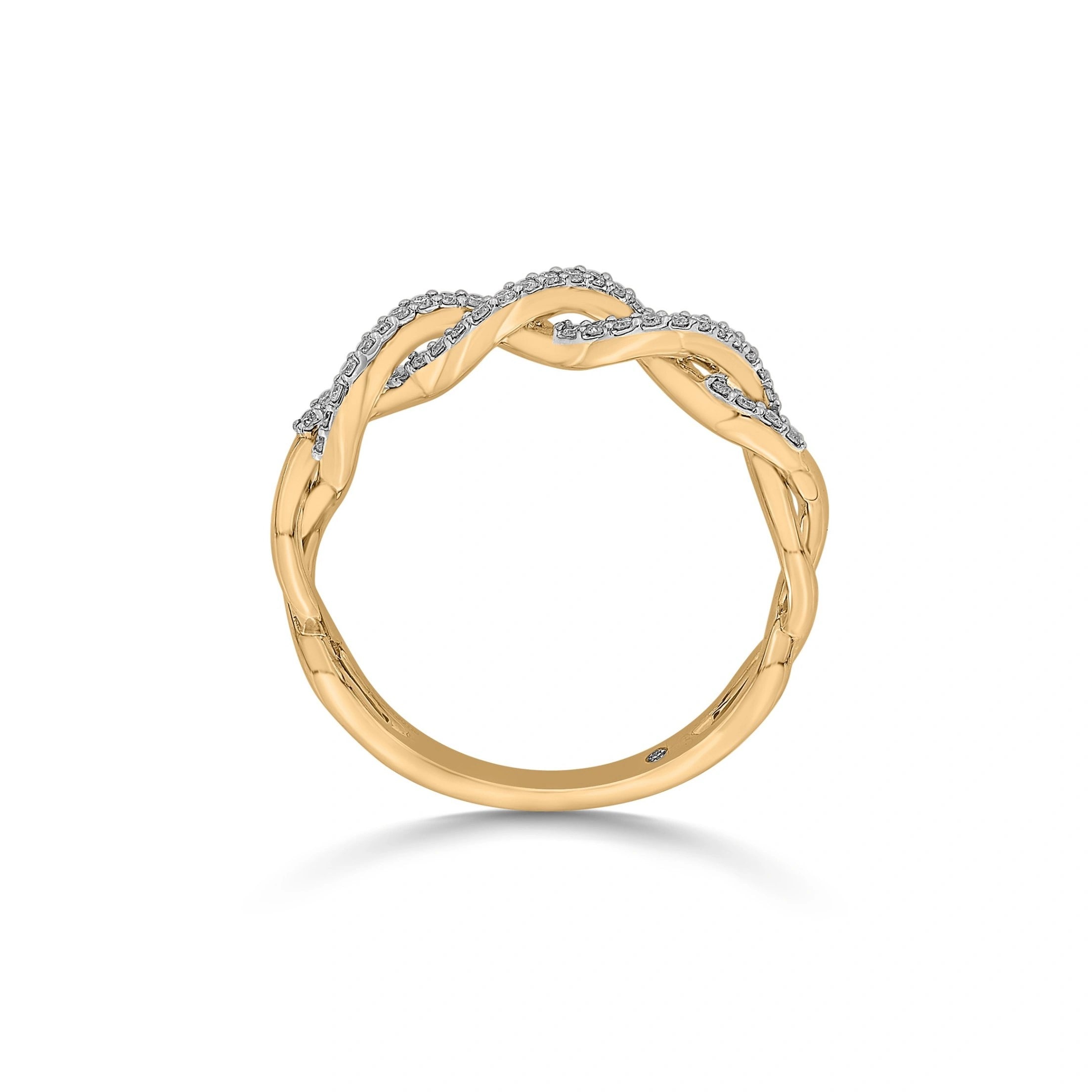 Sassy Cosmic Weave Ring - Zen Diamond India