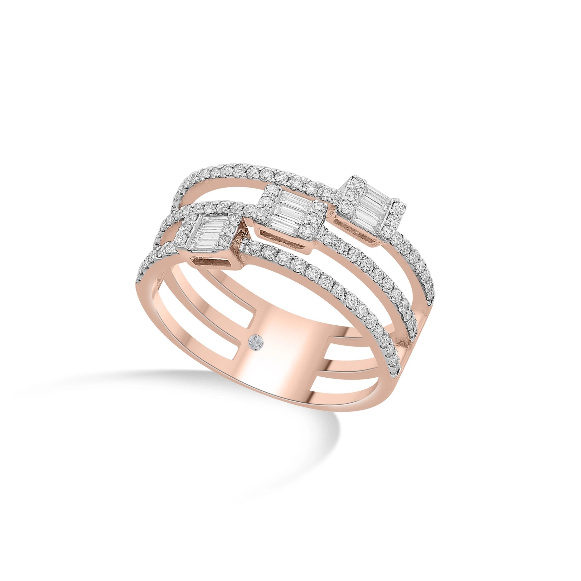 Enchante Triad Baguette Luxe Ring
