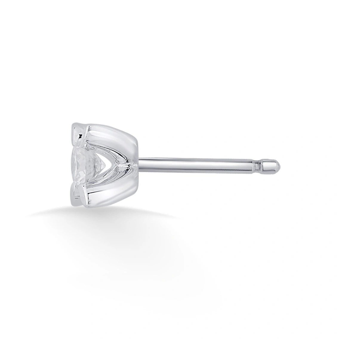 Solitaire Petal Glow Studs - Zen Diamond India