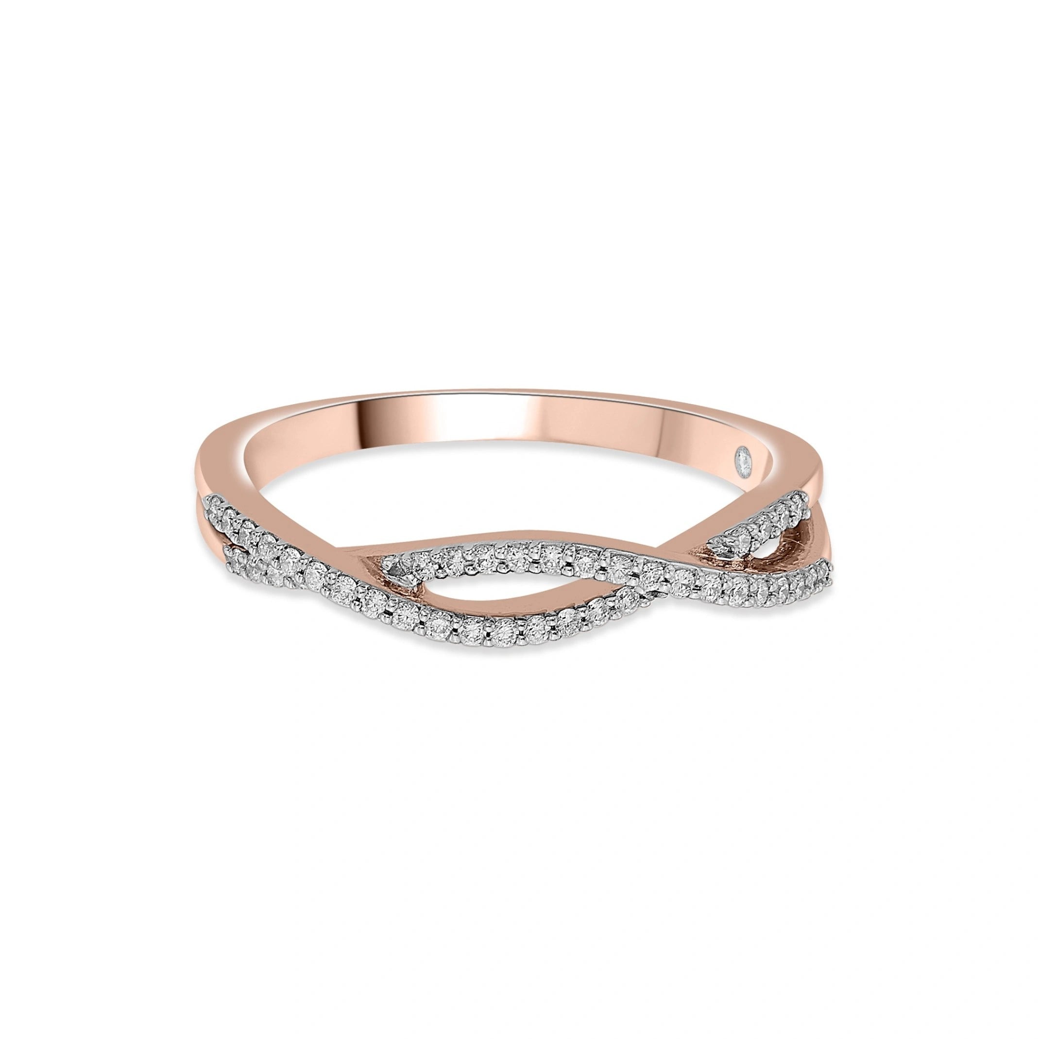 Sassy Intertwined Cosmic Connection Ring - Zen Diamond India
