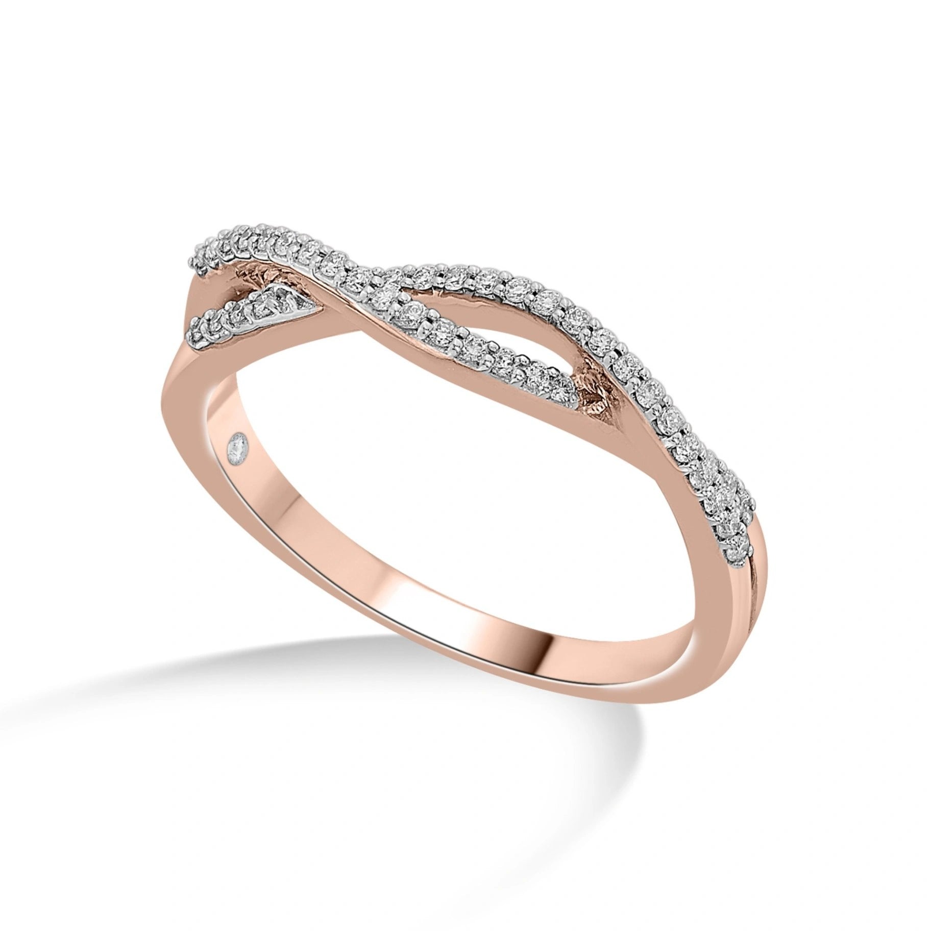 Sassy Intertwined Cosmic Connection Ring - Zen Diamond India
