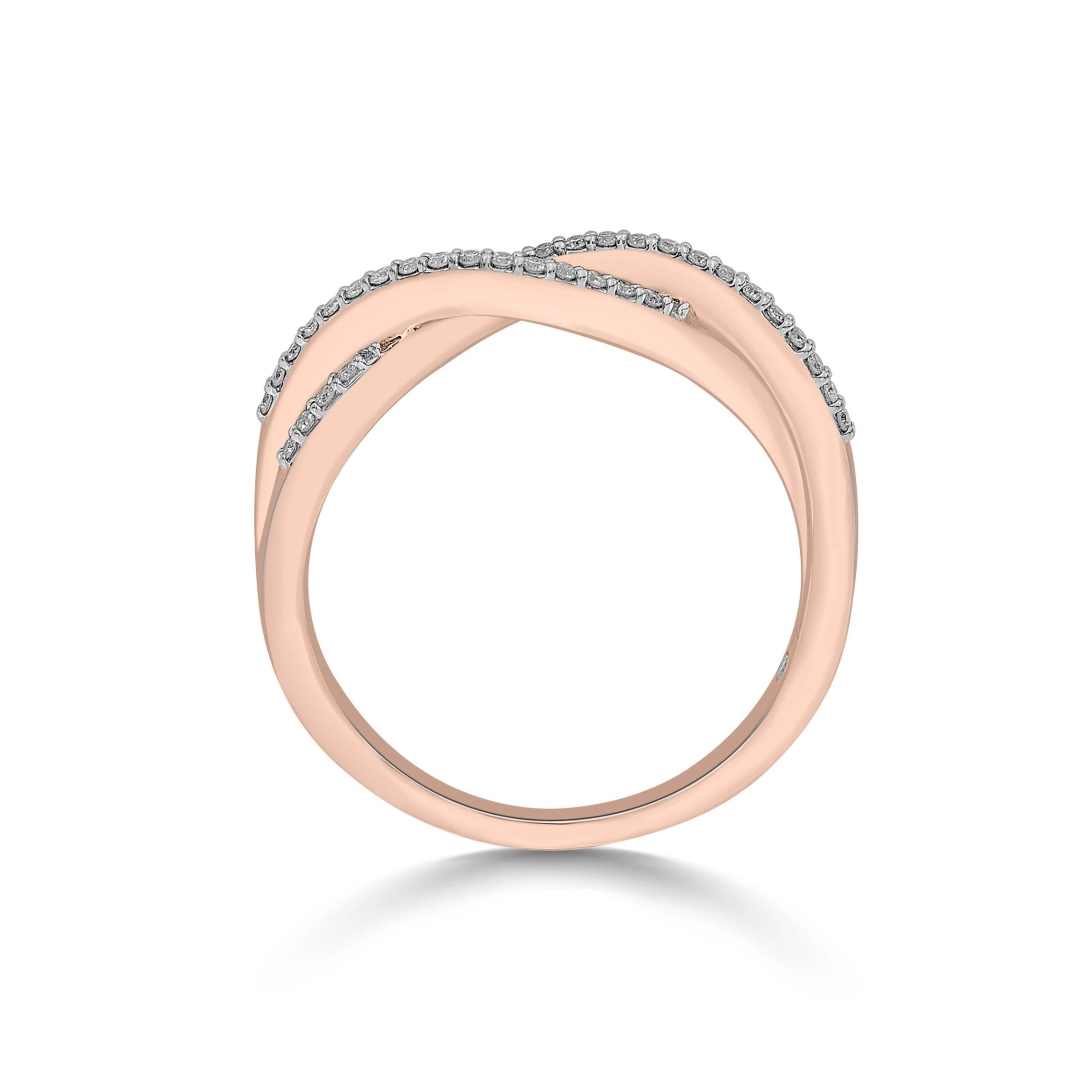 Sassy Intertwined Cosmic Connection Ring - Zen Diamond India