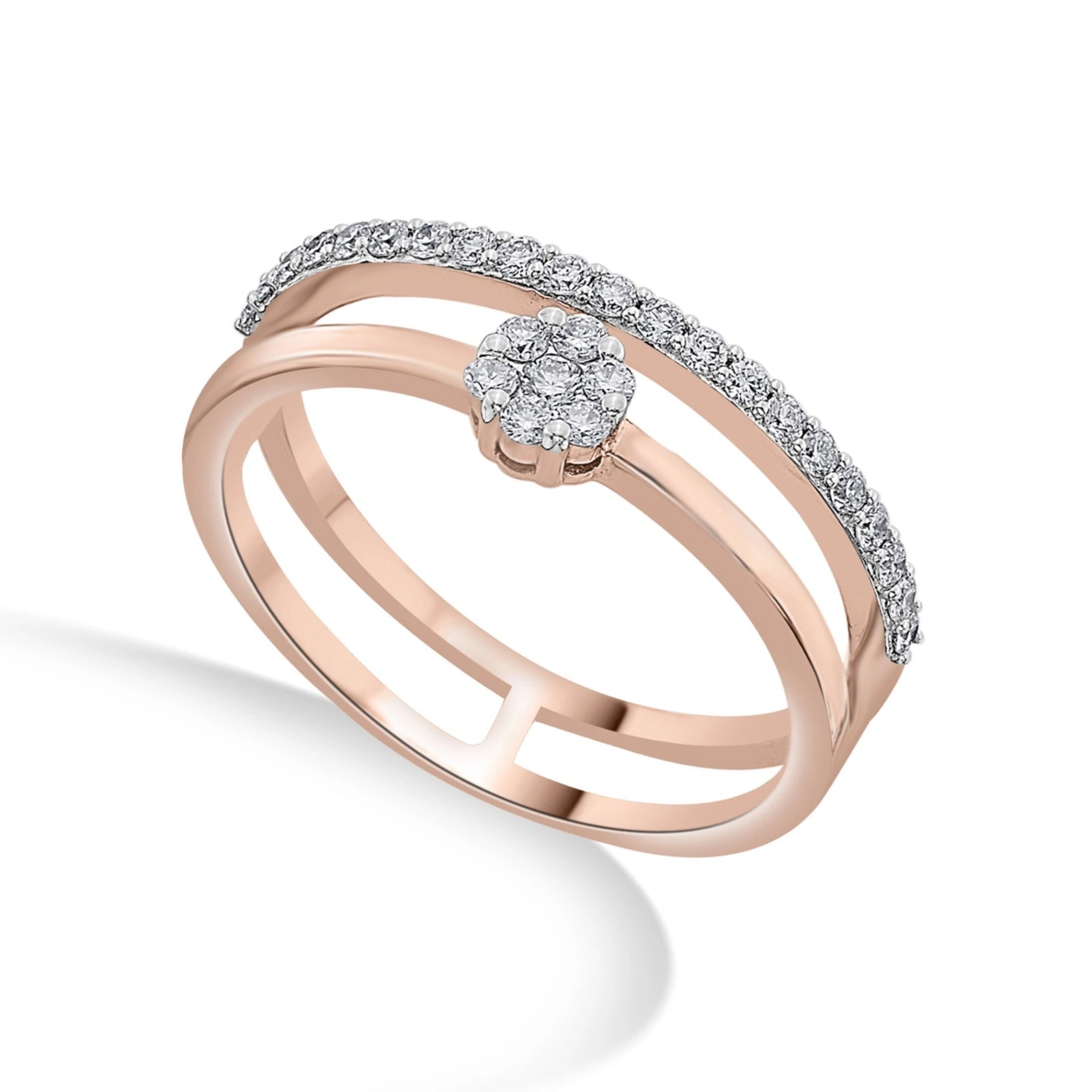 Sassy Glamorous Twinkle Ring - Zen Diamond India