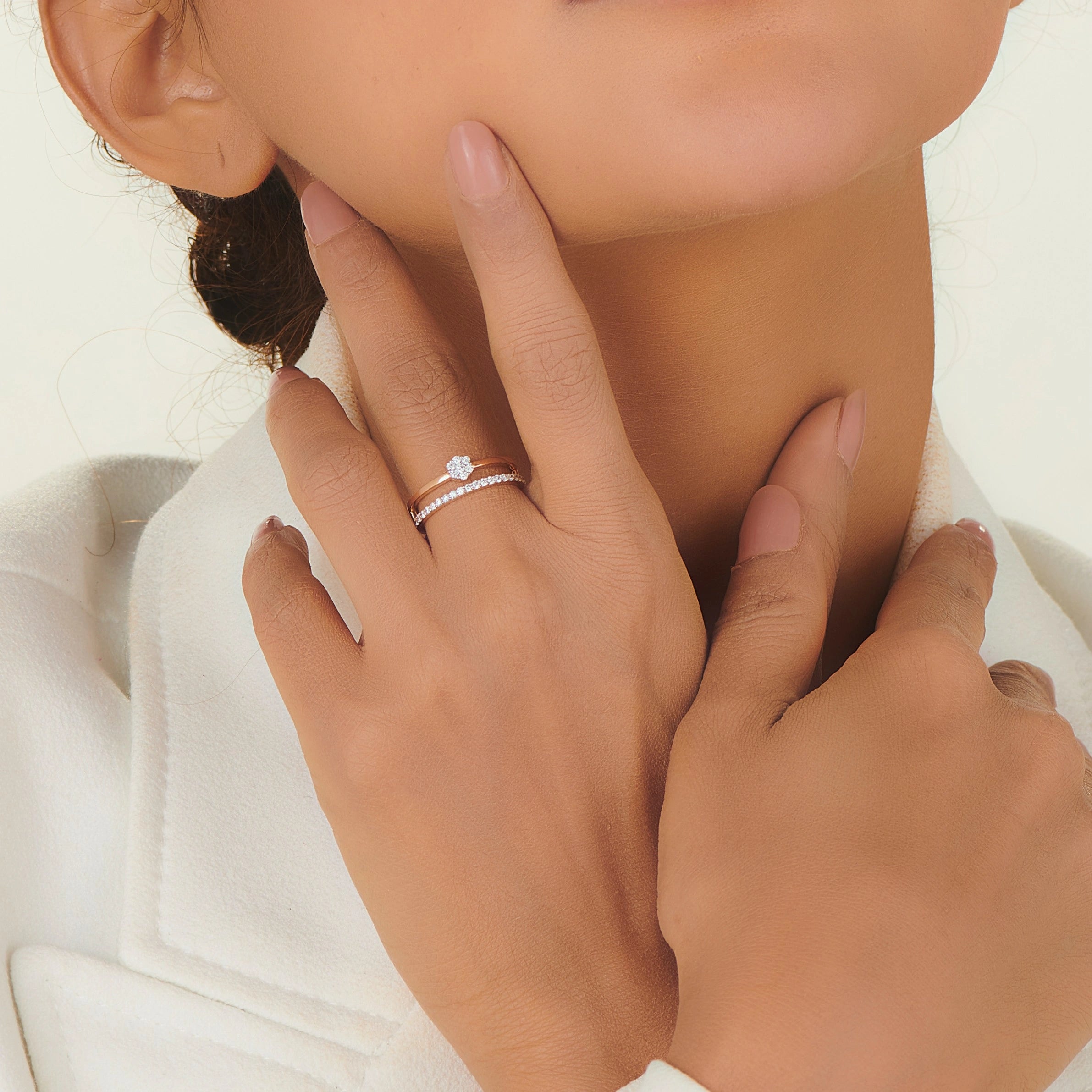 Sassy Glamorous Twinkle Ring - Zen Diamond India